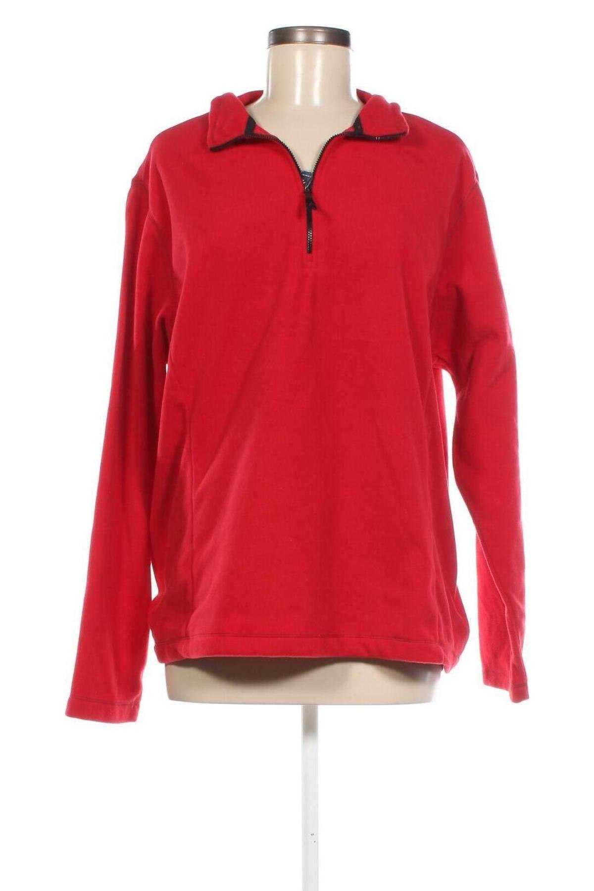 Damen Fleece Shirt Lands' End, Größe XL, Farbe Rot, Preis 10,79 €