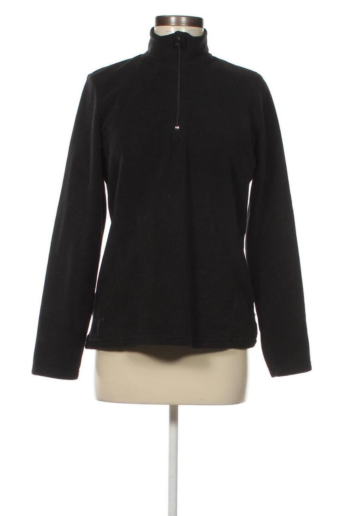 Damen Fleece Shirt Laura Torelli, Größe M, Farbe Schwarz, Preis 4,80 €