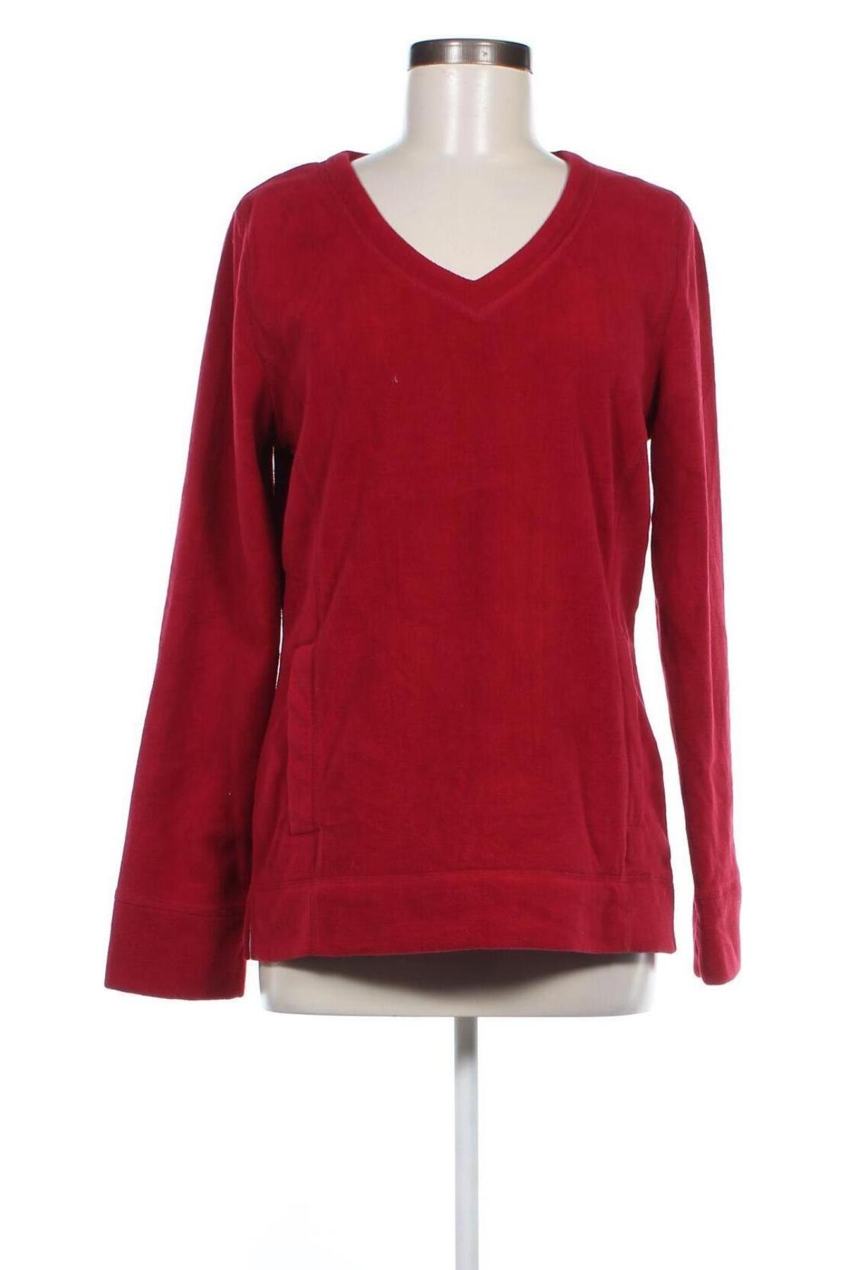 Damen Fleece Shirt Merona, Größe M, Farbe Rot, Preis 4,80 €