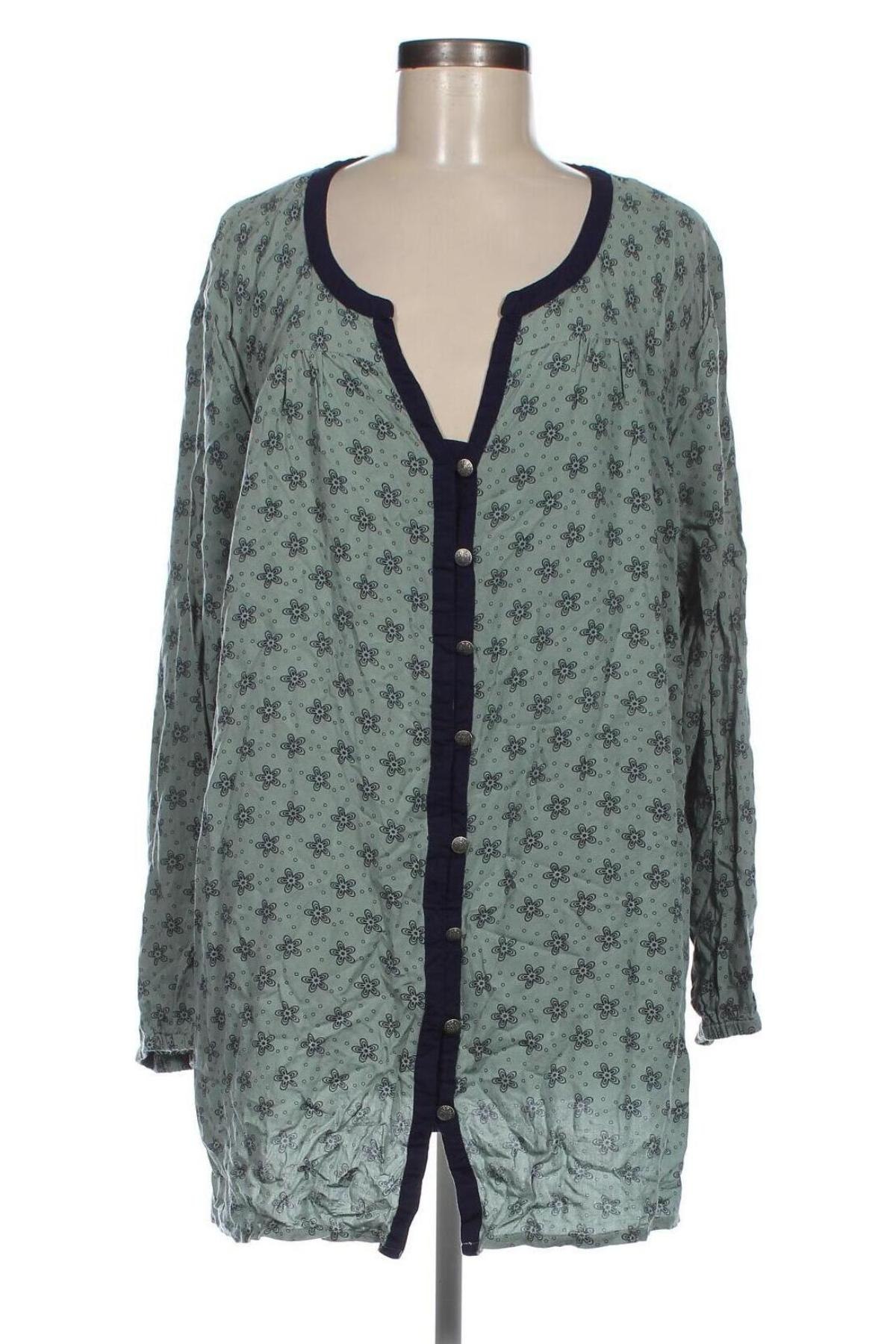 Γυναικείο πουκάμισο, Μέγεθος 3XL, Χρώμα Πράσινο, Τιμή 6,54 €