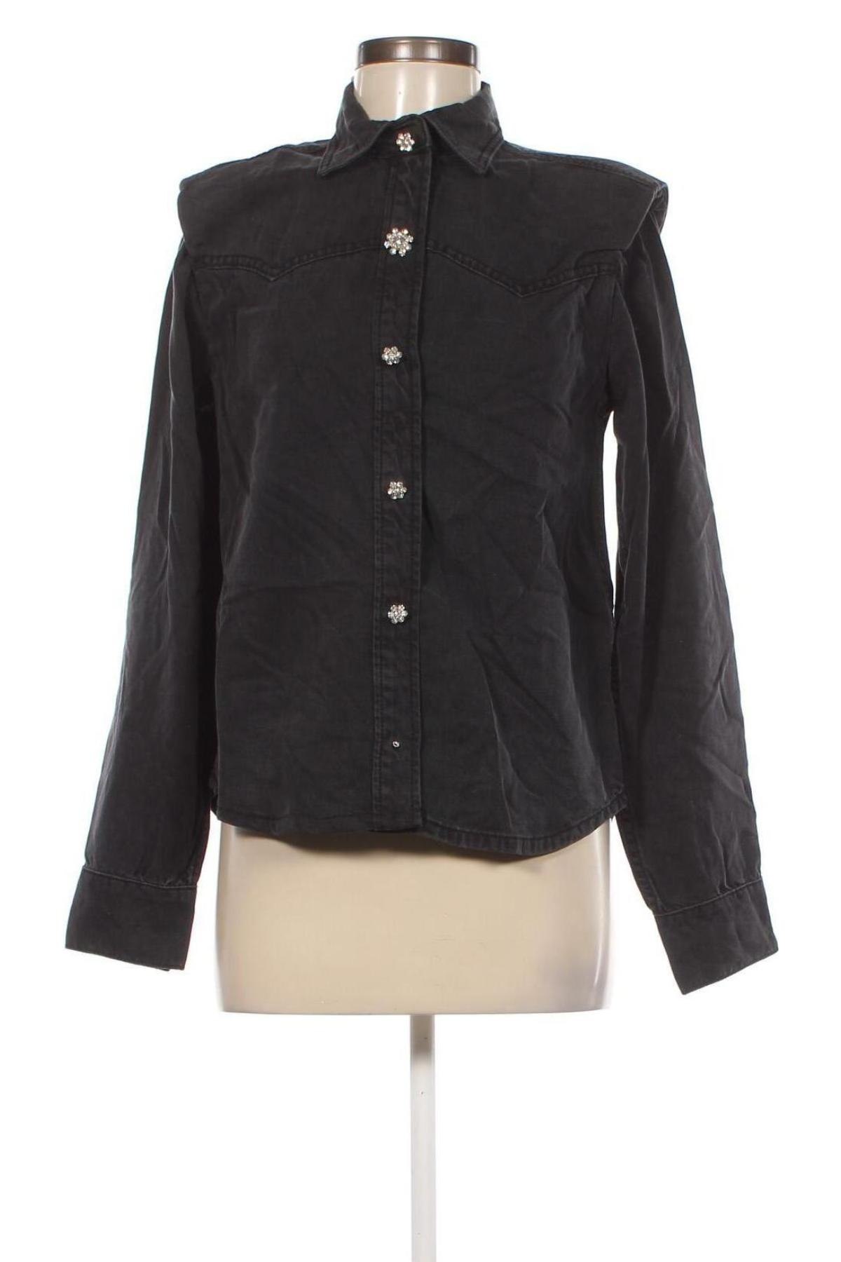 Γυναικείο πουκάμισο AllSaints, Μέγεθος S, Χρώμα Μαύρο, Τιμή 58,09 €