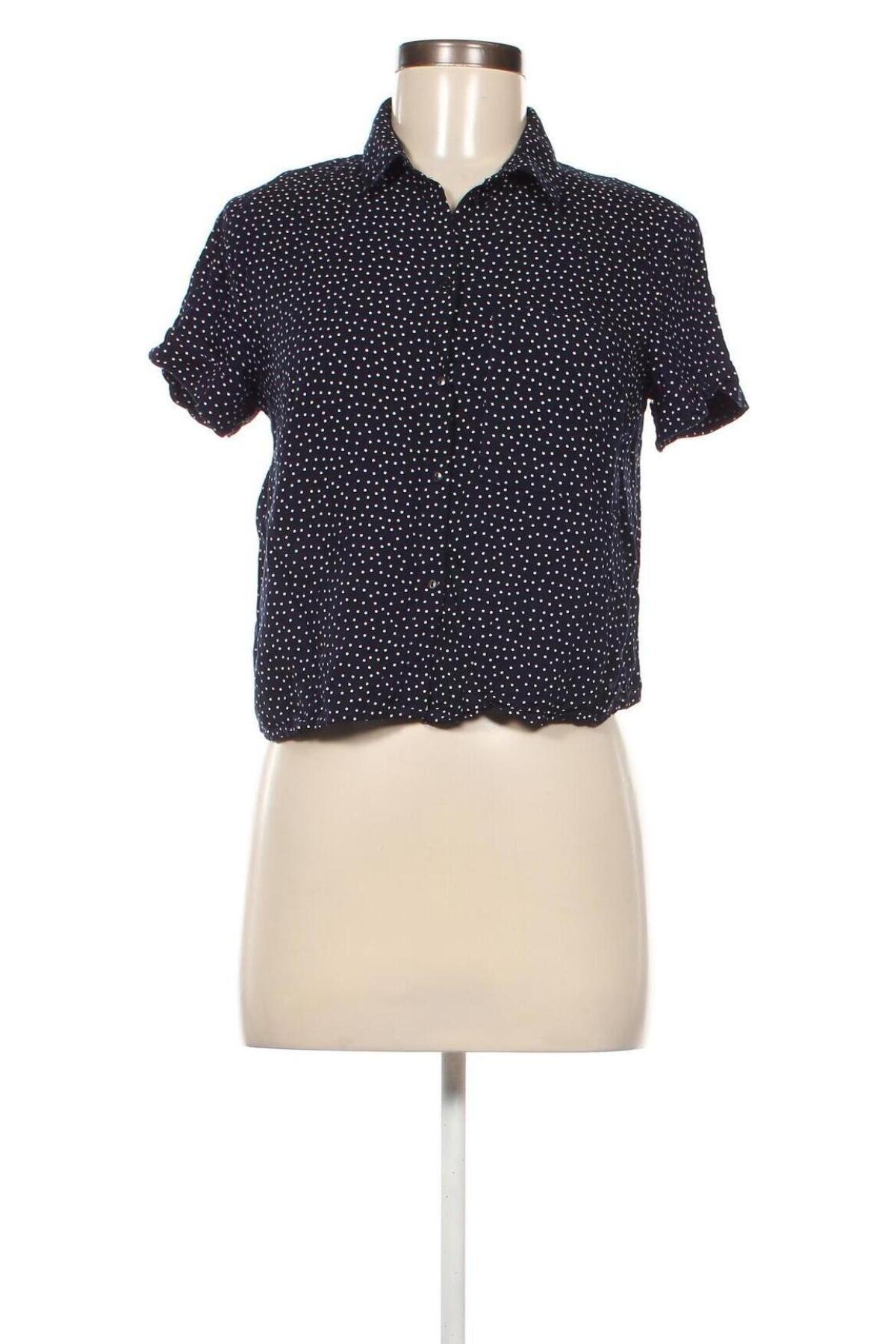Γυναικείο πουκάμισο Bershka, Μέγεθος M, Χρώμα Μπλέ, Τιμή 6,52 €