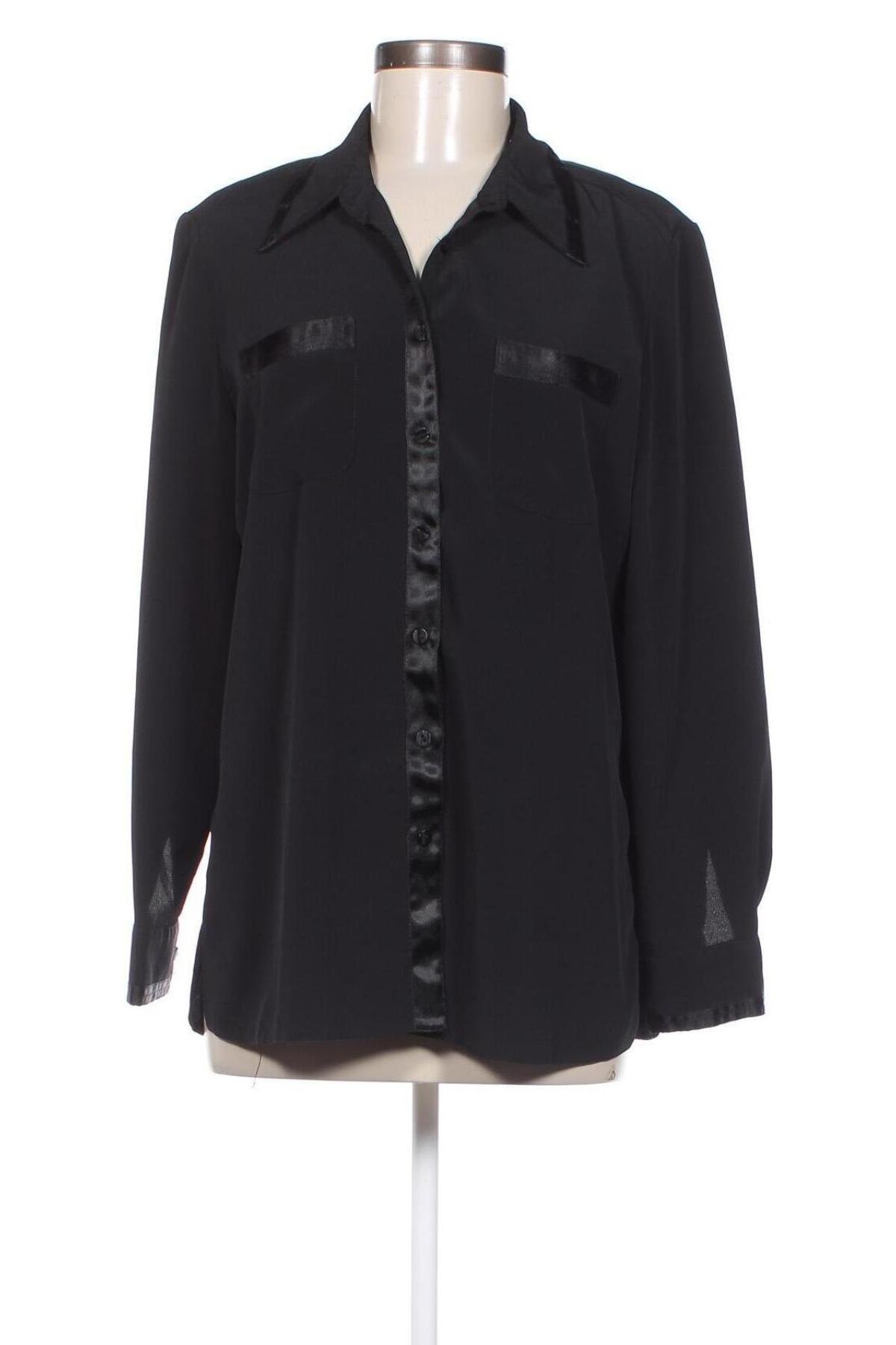 Γυναικείο πουκάμισο Bonmarche, Μέγεθος L, Χρώμα Μαύρο, Τιμή 5,10 €