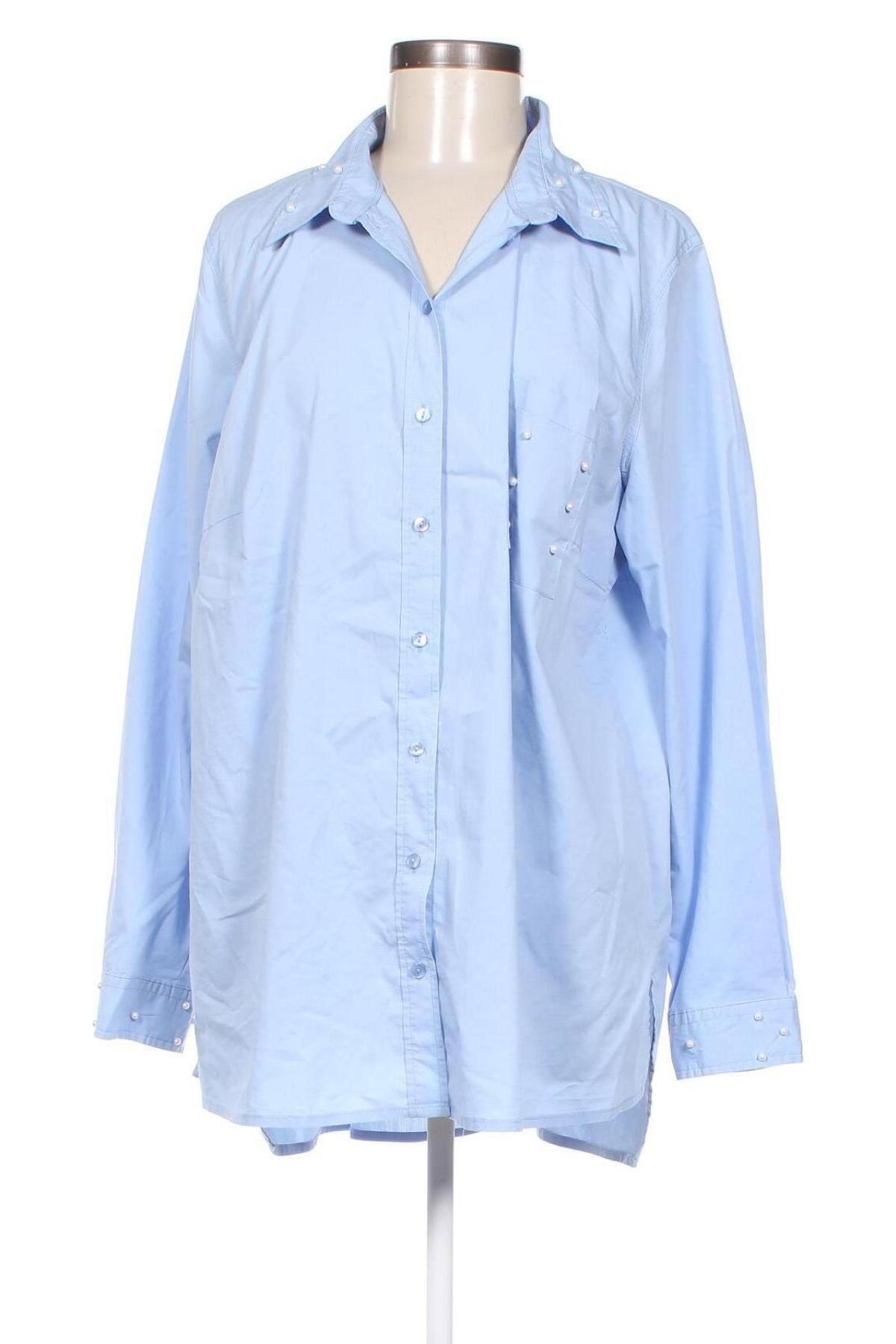 Γυναικείο πουκάμισο Bpc Bonprix Collection, Μέγεθος XL, Χρώμα Μπλέ, Τιμή 6,54 €