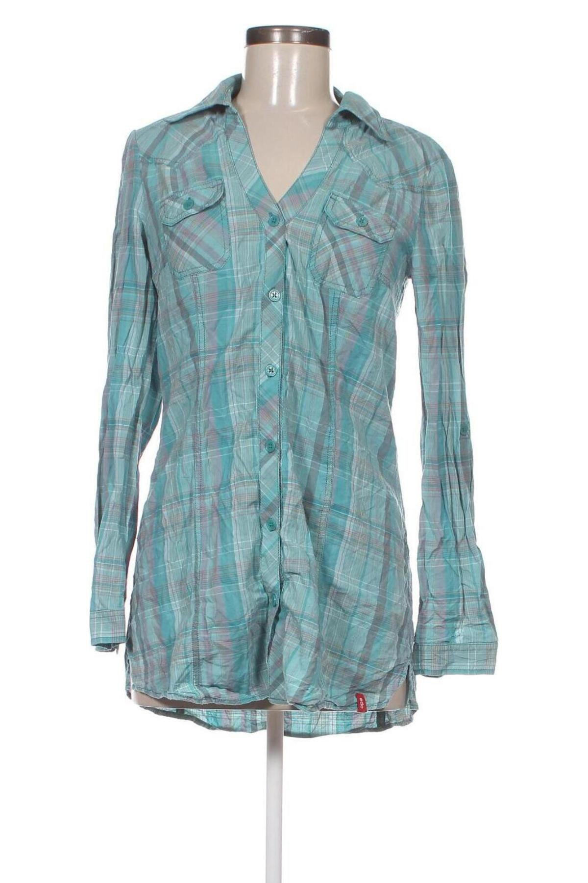 Dámska košeľa  Edc By Esprit, Veľkosť M, Farba Modrá, Cena  3,86 €