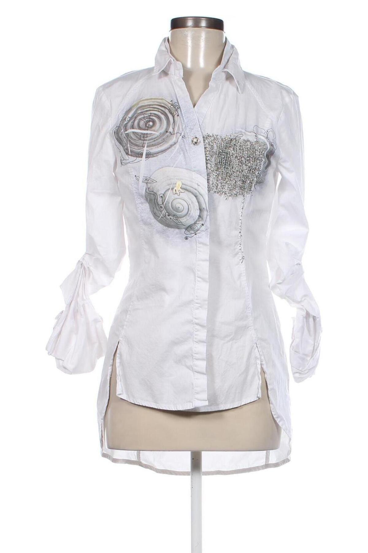 Γυναικείο πουκάμισο Elisa Cavaletti, Μέγεθος M, Χρώμα Λευκό, Τιμή 66,53 €