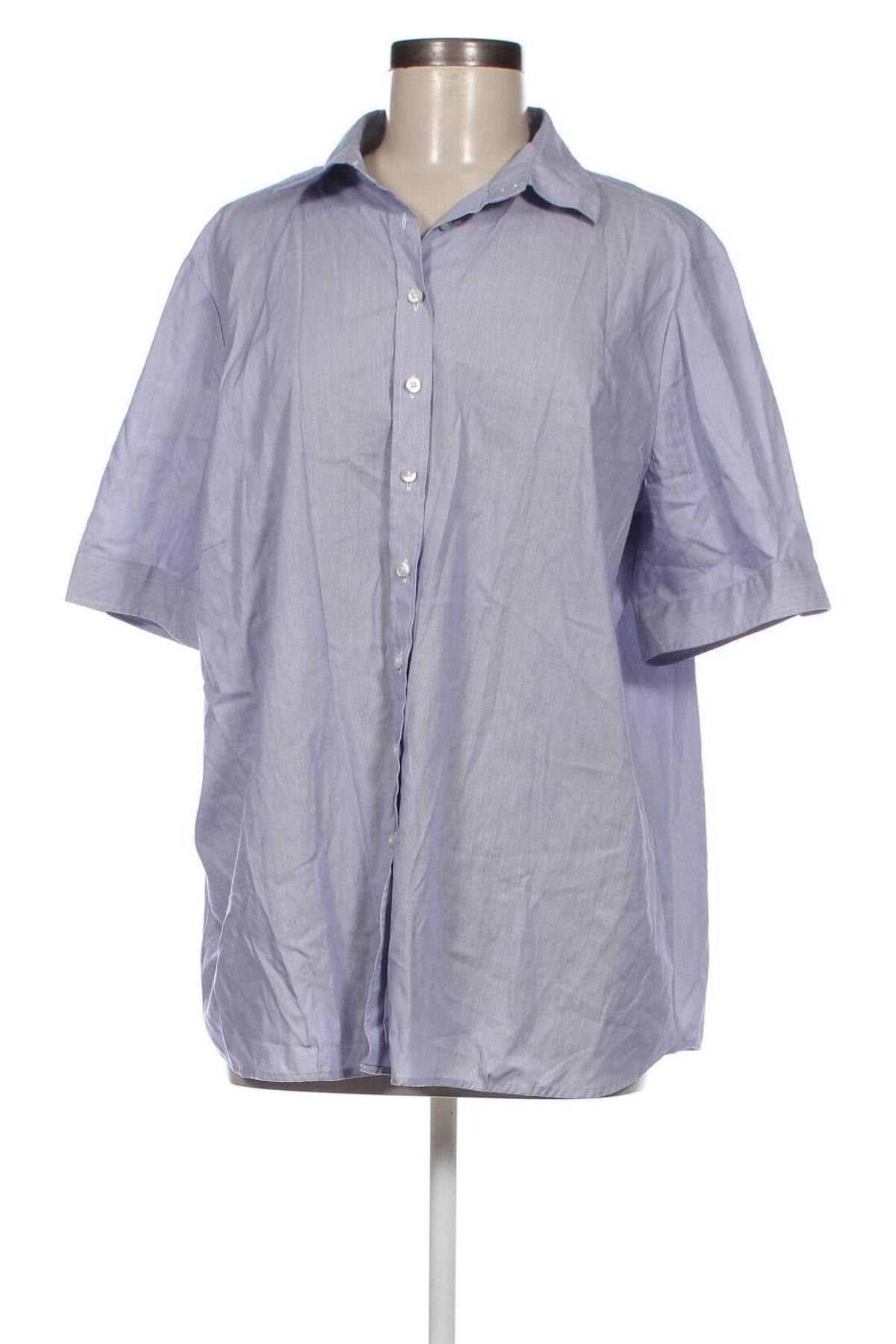 Γυναικείο πουκάμισο Eterna, Μέγεθος XXL, Χρώμα Μπλέ, Τιμή 16,63 €