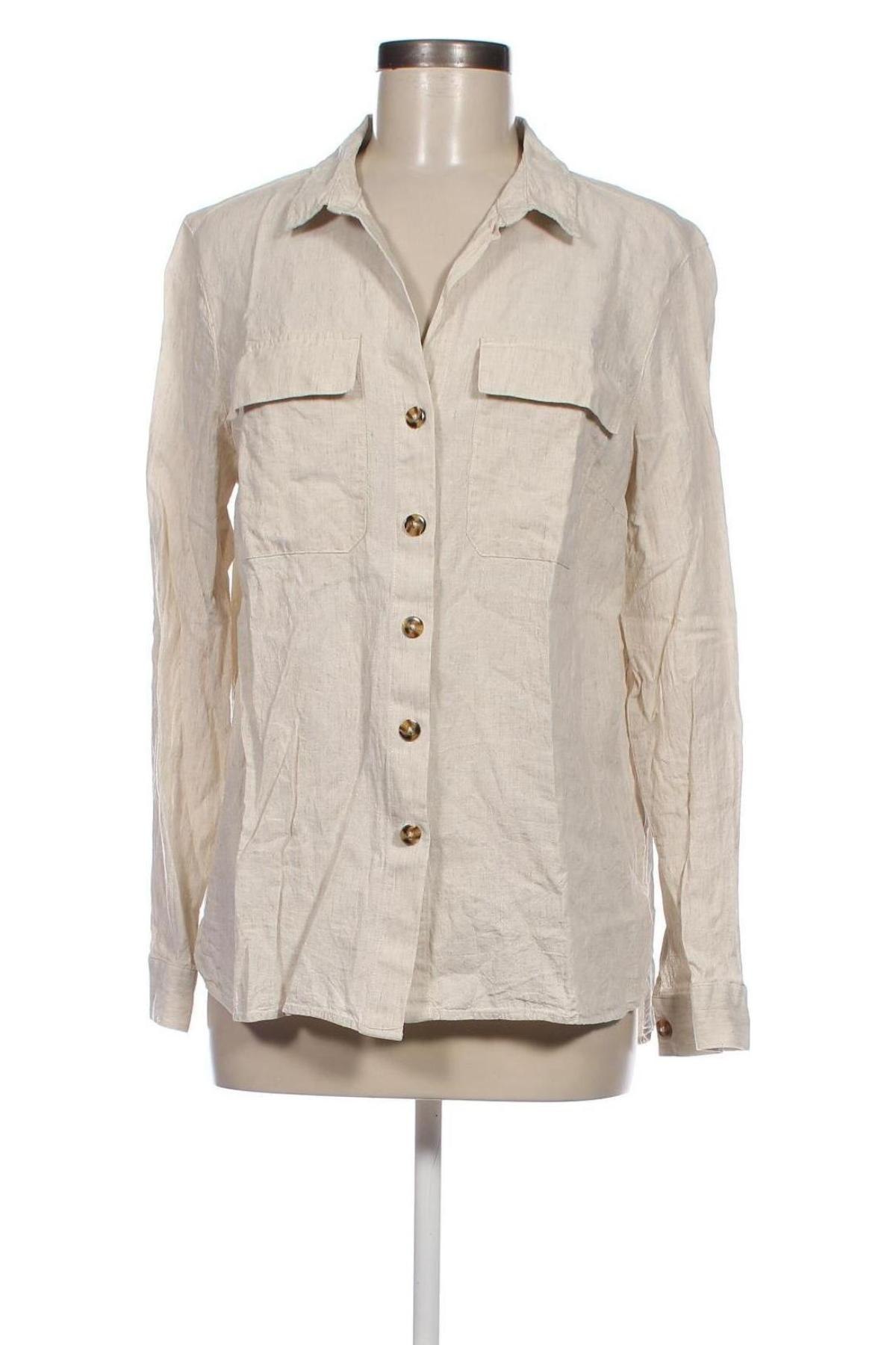 Γυναικείο πουκάμισο F&F, Μέγεθος XL, Χρώμα  Μπέζ, Τιμή 12,79 €