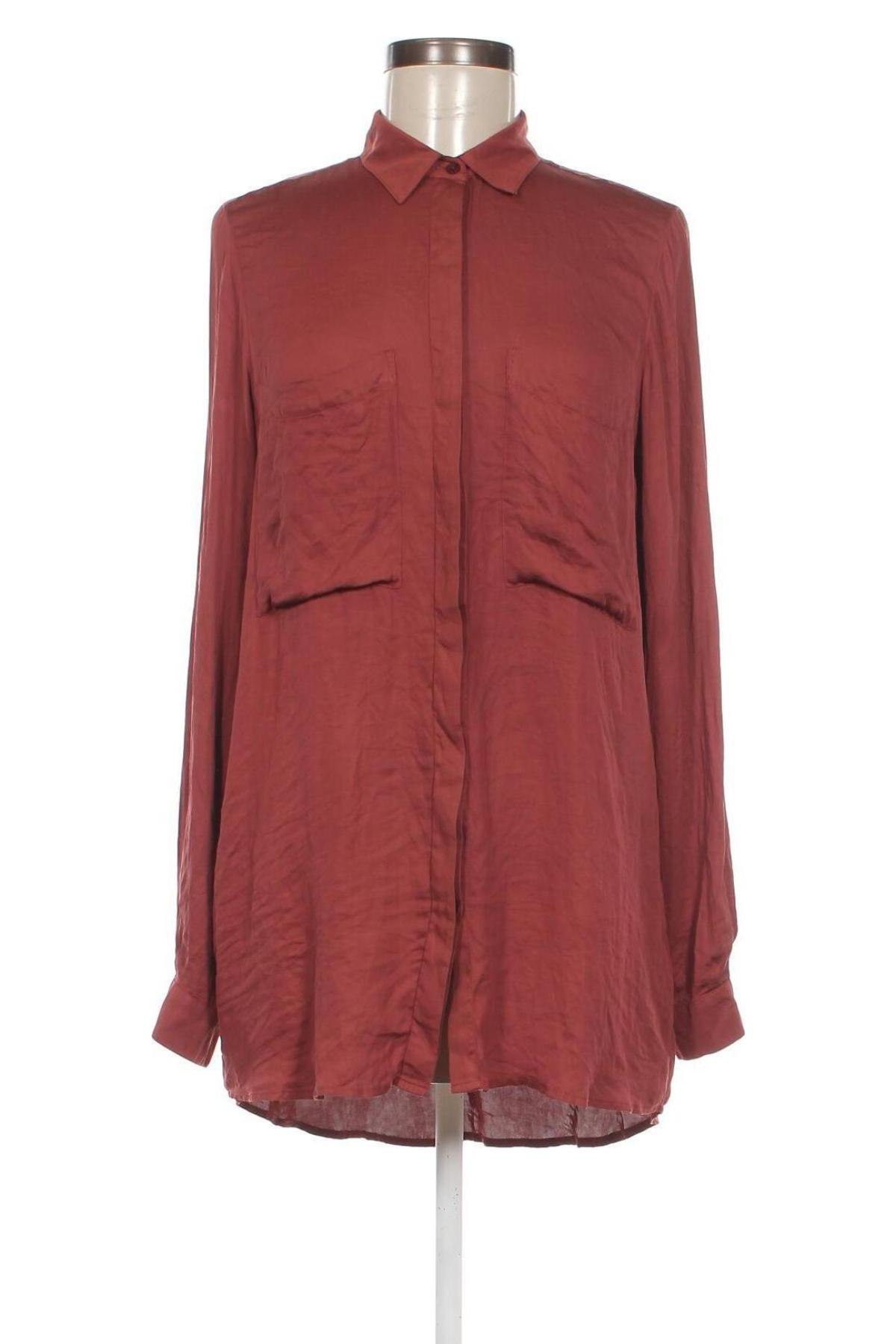 Γυναικείο πουκάμισο Gina Tricot, Μέγεθος M, Χρώμα Κόκκινο, Τιμή 4,33 €
