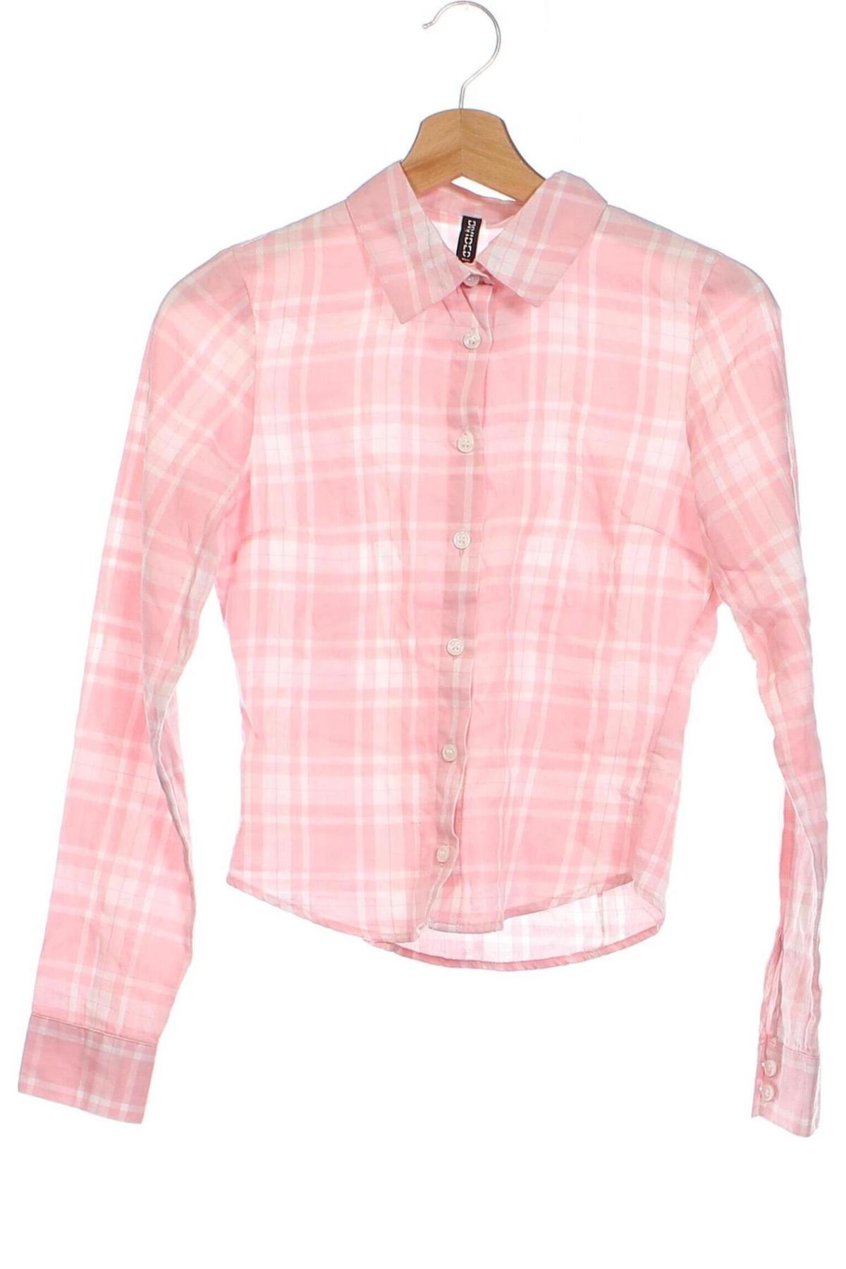 Дамска риза H&M Divided, Размер XXS, Цвят Розов, Цена 25,00 лв.