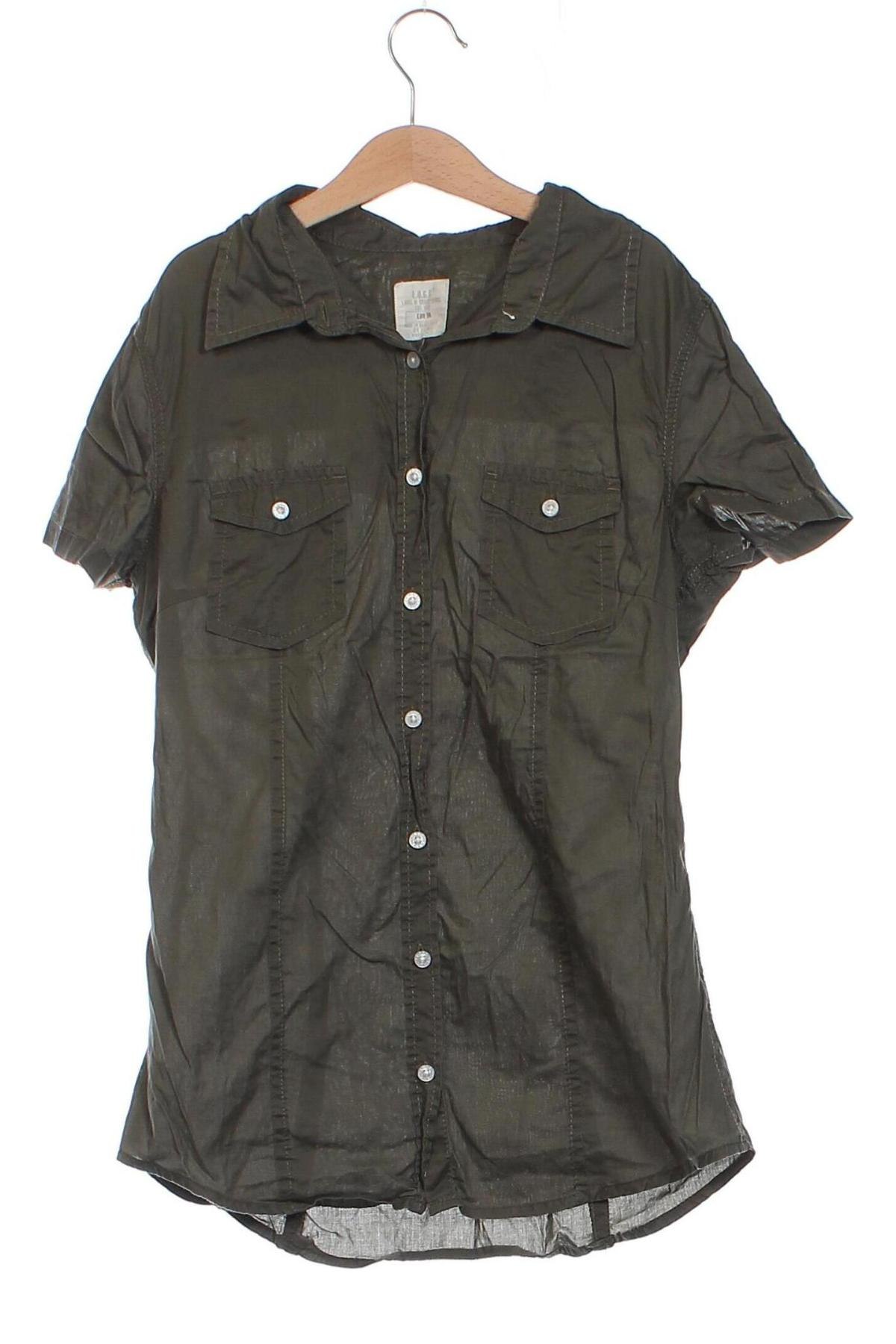 Γυναικείο πουκάμισο H&M L.O.G.G., Μέγεθος S, Χρώμα Πράσινο, Τιμή 6,91 €