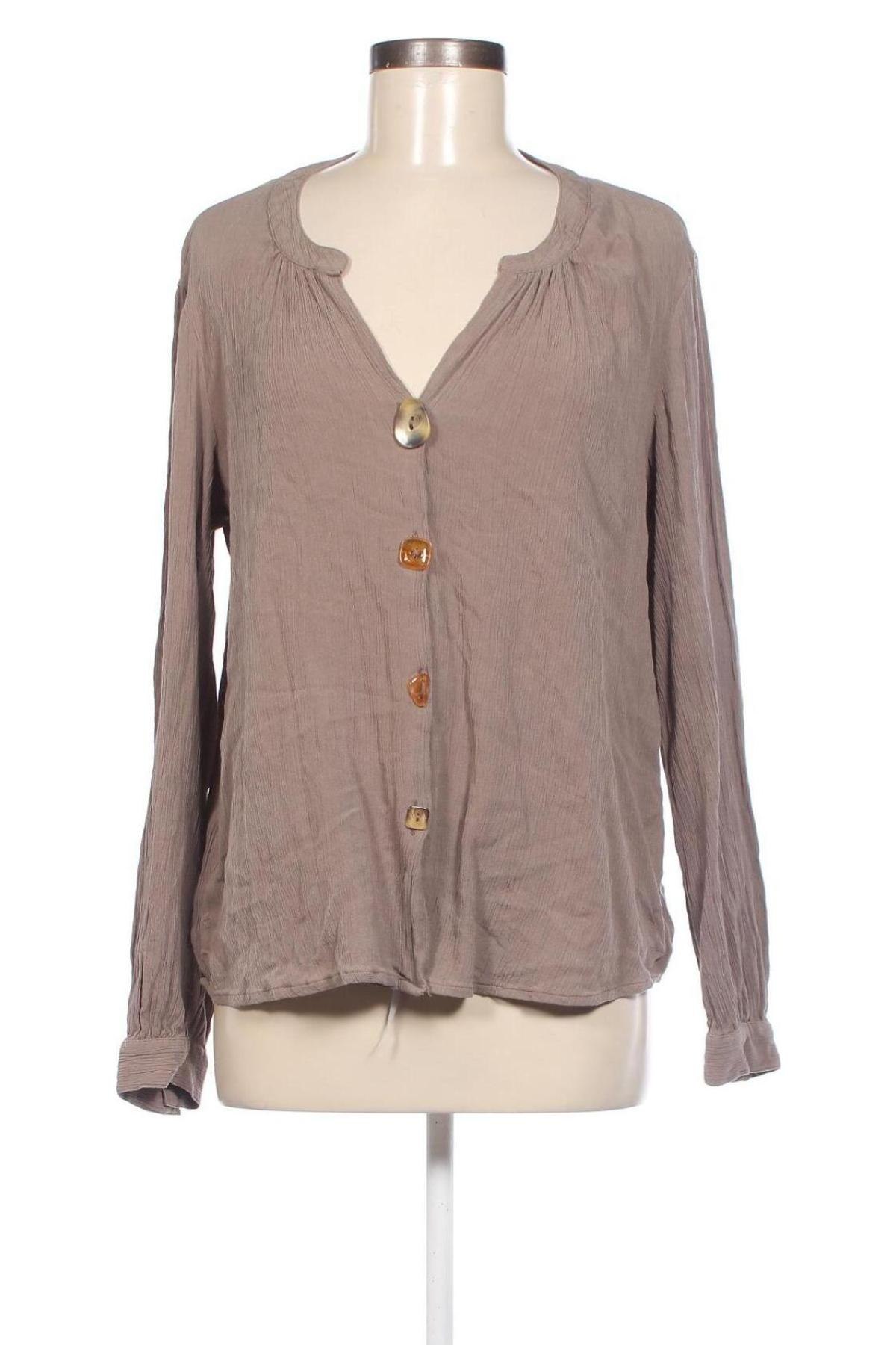 Damenbluse Heine, Größe L, Farbe Beige, Preis € 4,49