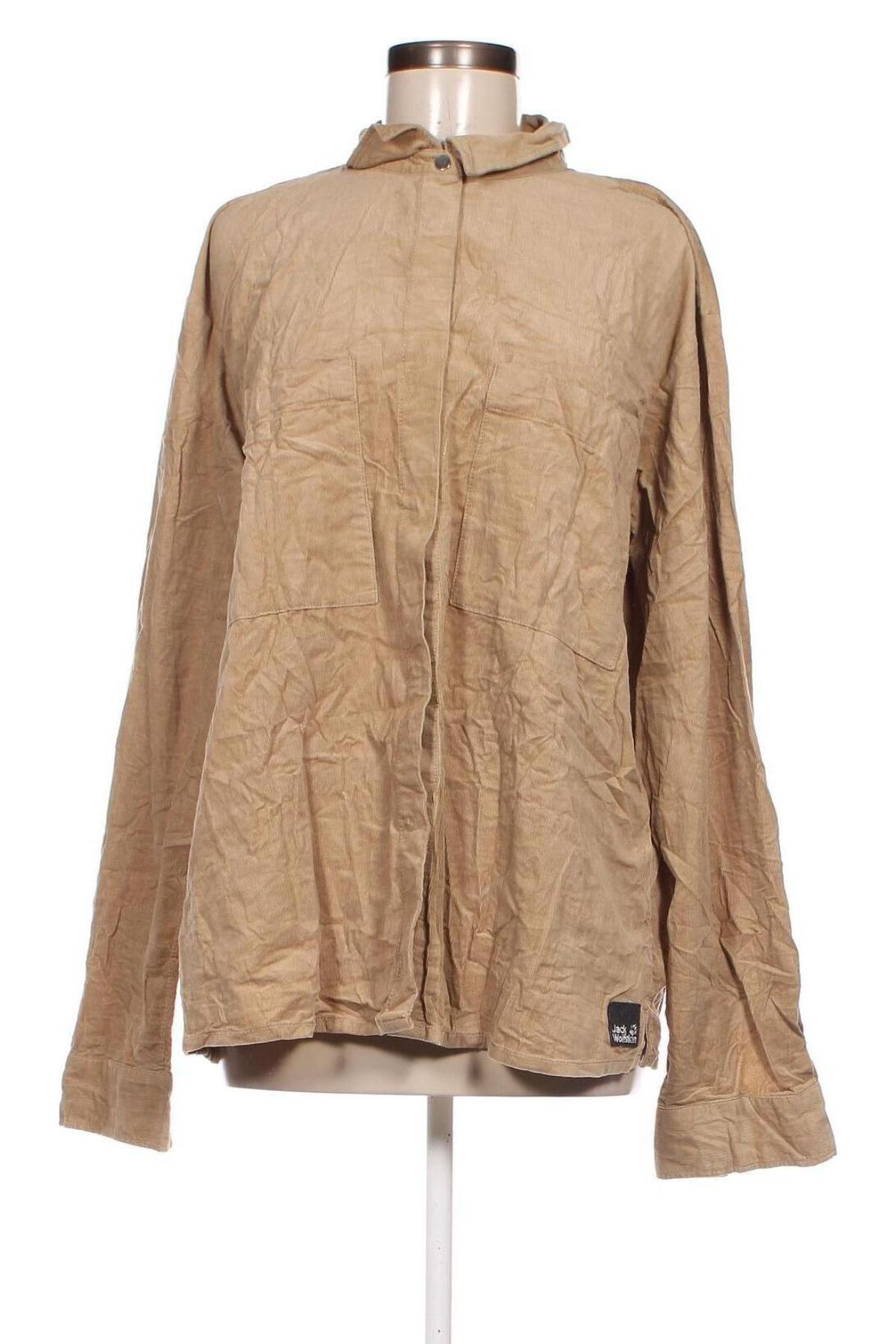 Damenbluse Jack Wolfskin, Größe L, Farbe Beige, Preis € 15,03