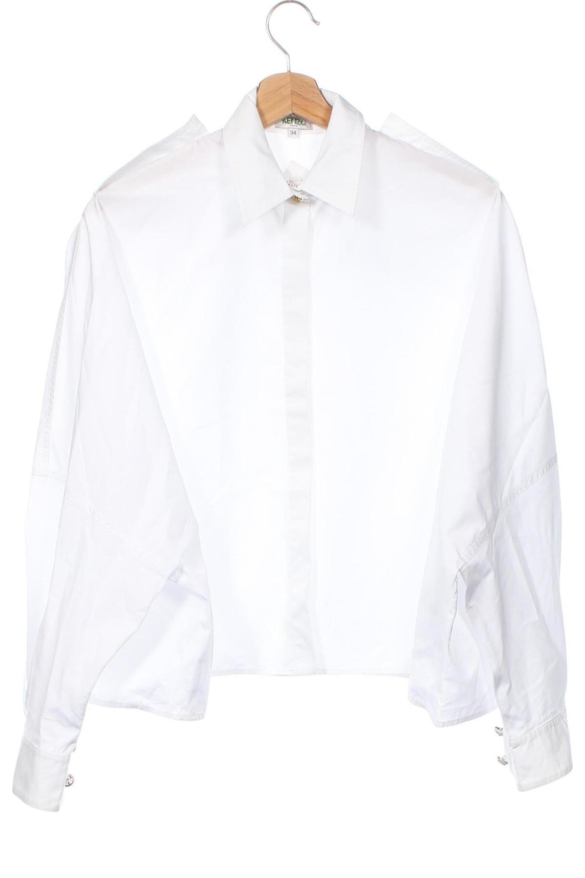 Дамска риза Kenzo, Размер XS, Цвят Бял, Цена 158,00 лв.