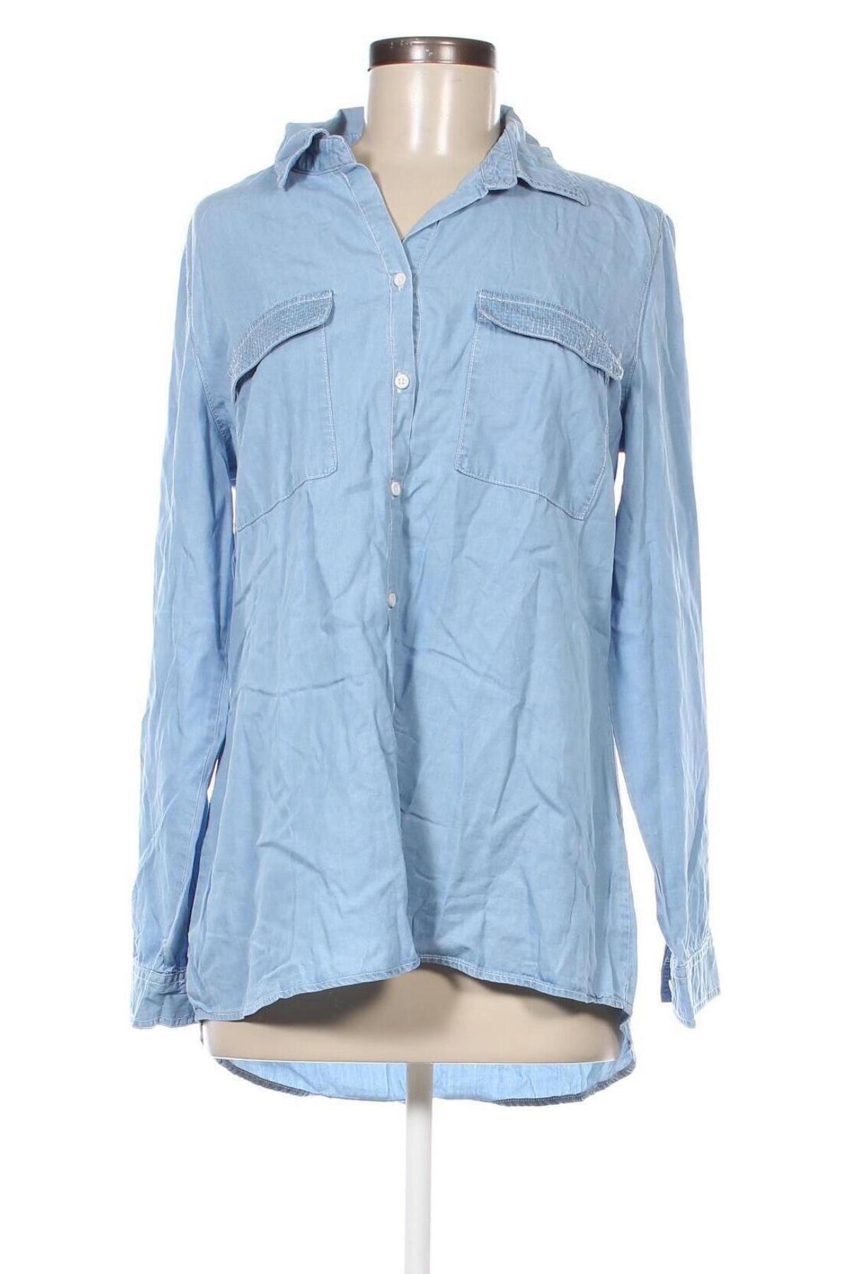 Γυναικείο πουκάμισο Laura Di Sarpi, Μέγεθος M, Χρώμα Μπλέ, Τιμή 4,64 €