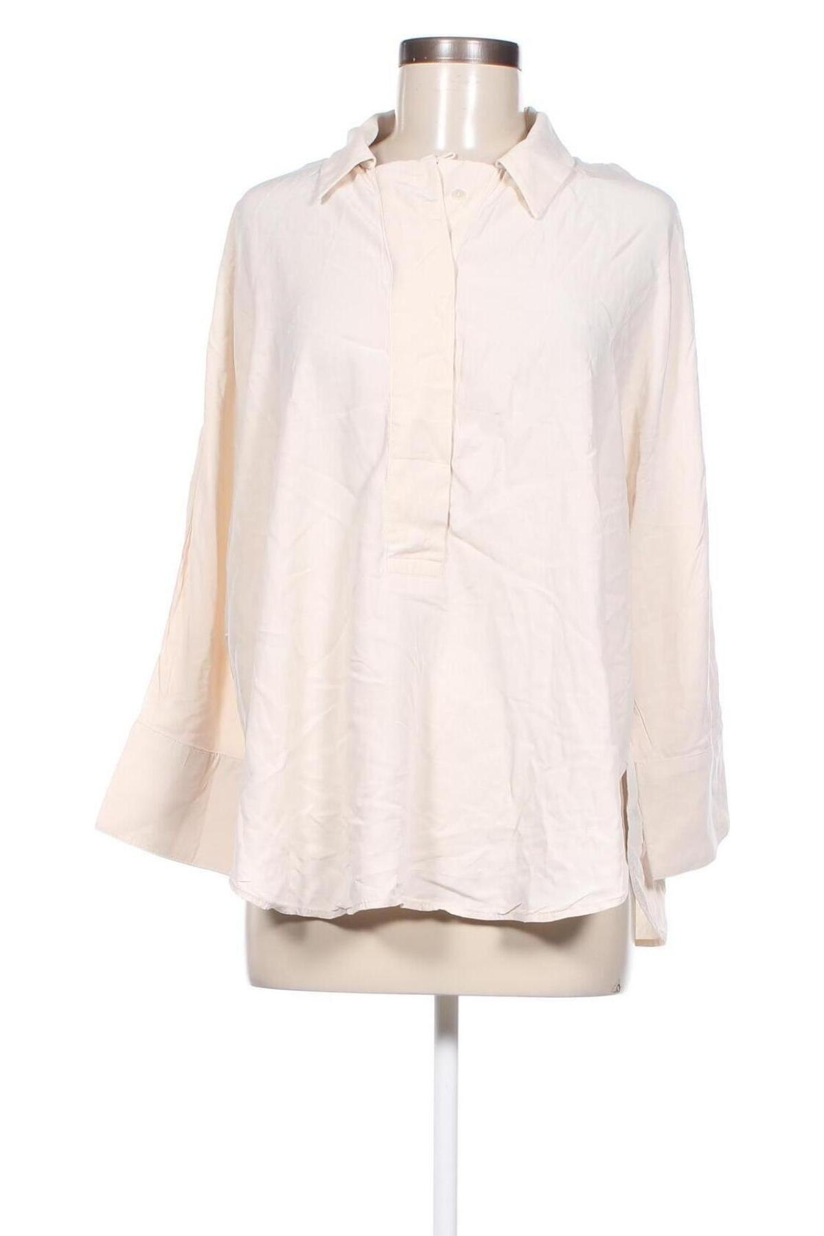 Γυναικείο πουκάμισο Mango, Μέγεθος XL, Χρώμα  Μπέζ, Τιμή 8,19 €