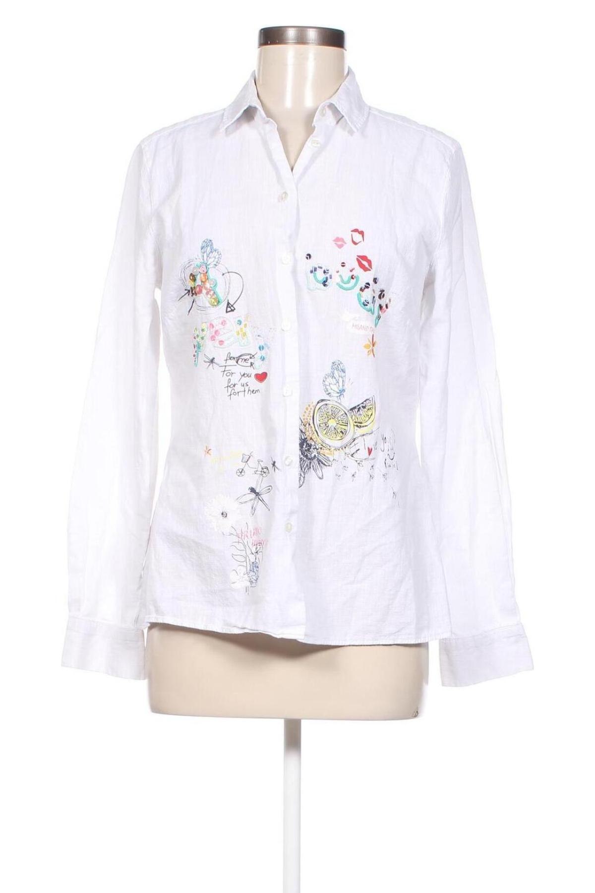 Γυναικείο πουκάμισο Milano Italy, Μέγεθος M, Χρώμα Λευκό, Τιμή 10,76 €