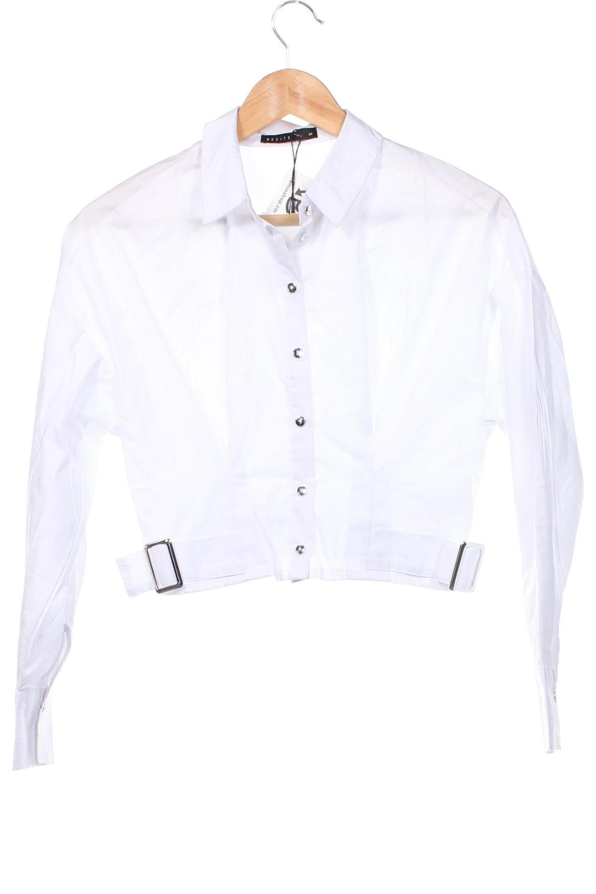 Γυναικείο πουκάμισο Mohito, Μέγεθος XS, Χρώμα Μπλέ, Τιμή 10,43 €