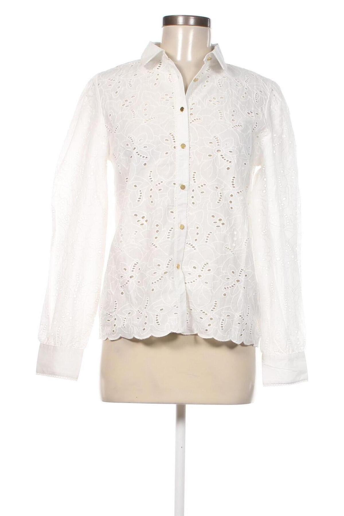 Γυναικείο πουκάμισο Naf Naf, Μέγεθος S, Χρώμα Λευκό, Τιμή 39,69 €