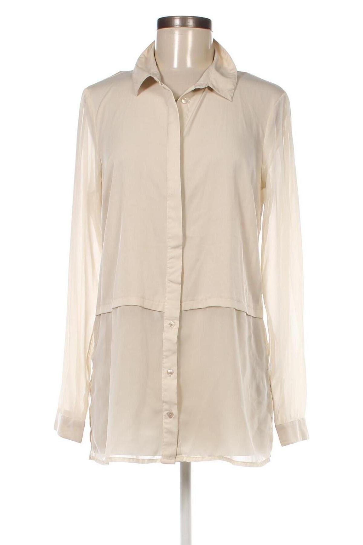Γυναικείο πουκάμισο ONLY, Μέγεθος M, Χρώμα  Μπέζ, Τιμή 5,83 €