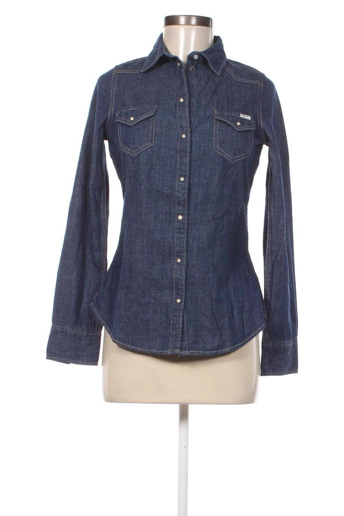 Damenbluse Pepe Jeans, Größe XS, Farbe Blau, Preis € 55,67