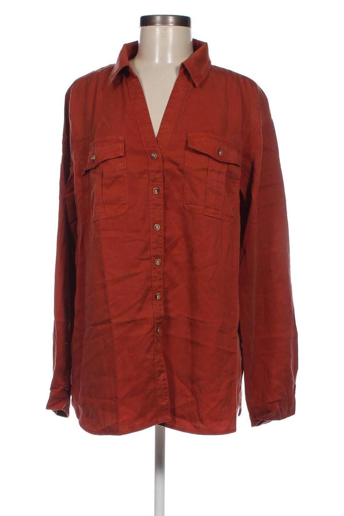 Γυναικείο πουκάμισο Promod, Μέγεθος XL, Χρώμα Πορτοκαλί, Τιμή 17,20 €