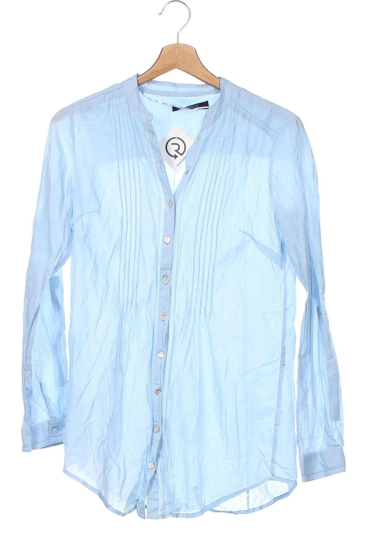 Γυναικείο πουκάμισο Reserved, Μέγεθος XS, Χρώμα Μπλέ, Τιμή 7,31 €