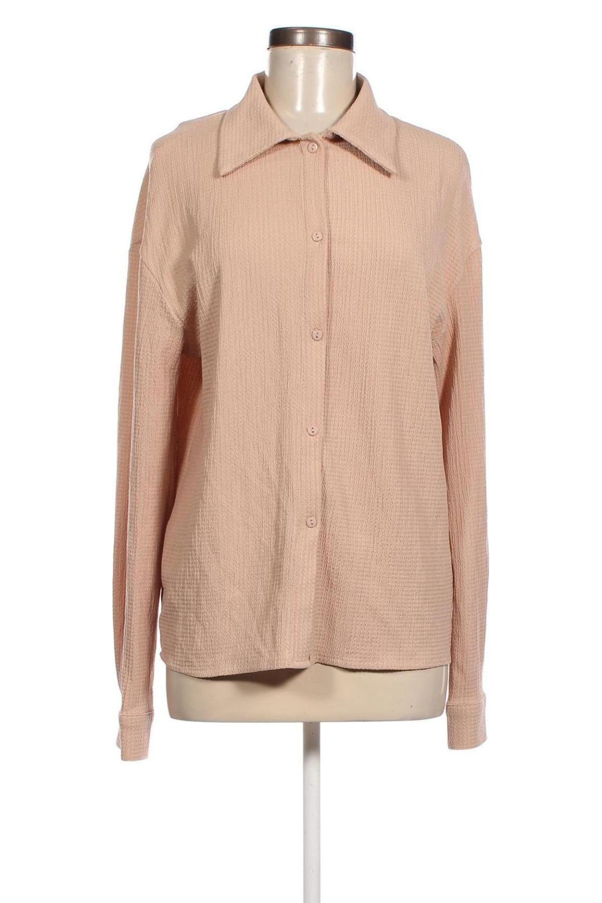 Γυναικείο πουκάμισο SHEIN, Μέγεθος S, Χρώμα  Μπέζ, Τιμή 4,64 €