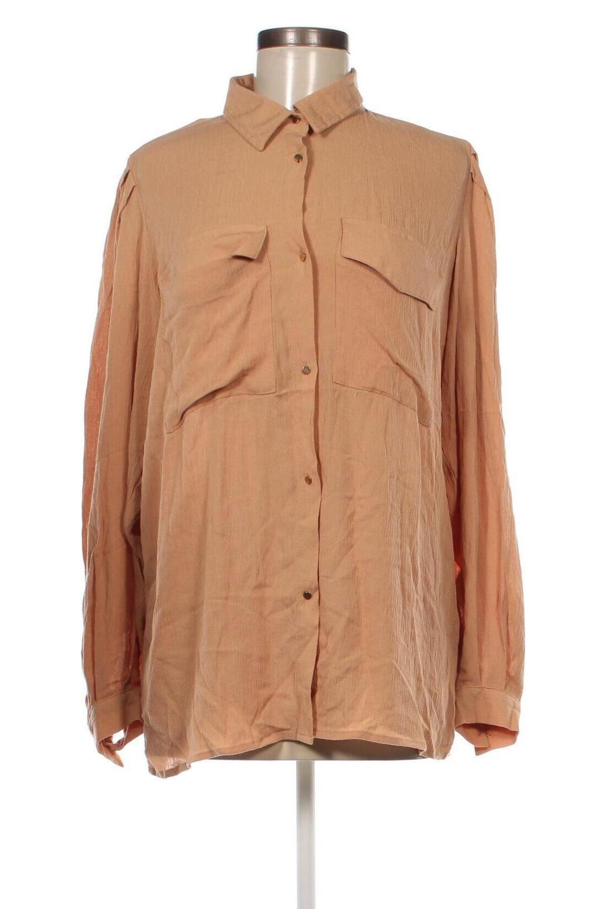 Γυναικείο πουκάμισο Sinsay, Μέγεθος L, Χρώμα Καφέ, Τιμή 7,23 €