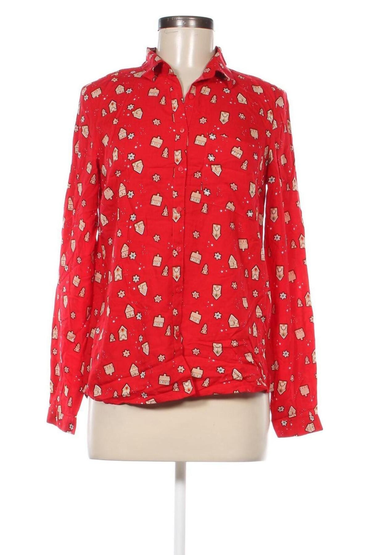 Γυναικείο πουκάμισο Sinsay, Μέγεθος S, Χρώμα Κόκκινο, Τιμή 5,41 €