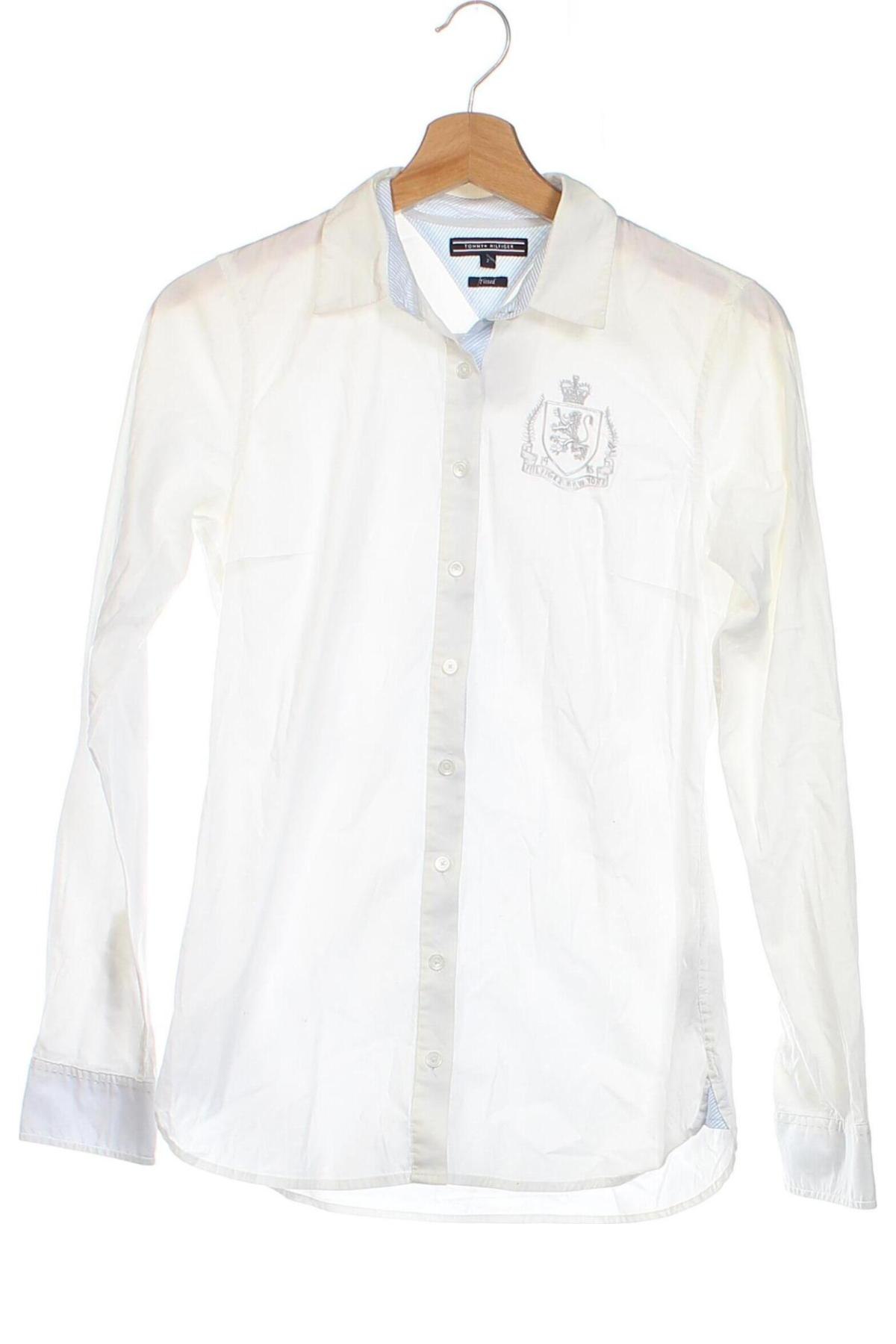 Γυναικείο πουκάμισο Tommy Hilfiger, Μέγεθος XS, Χρώμα Εκρού, Τιμή 25,95 €