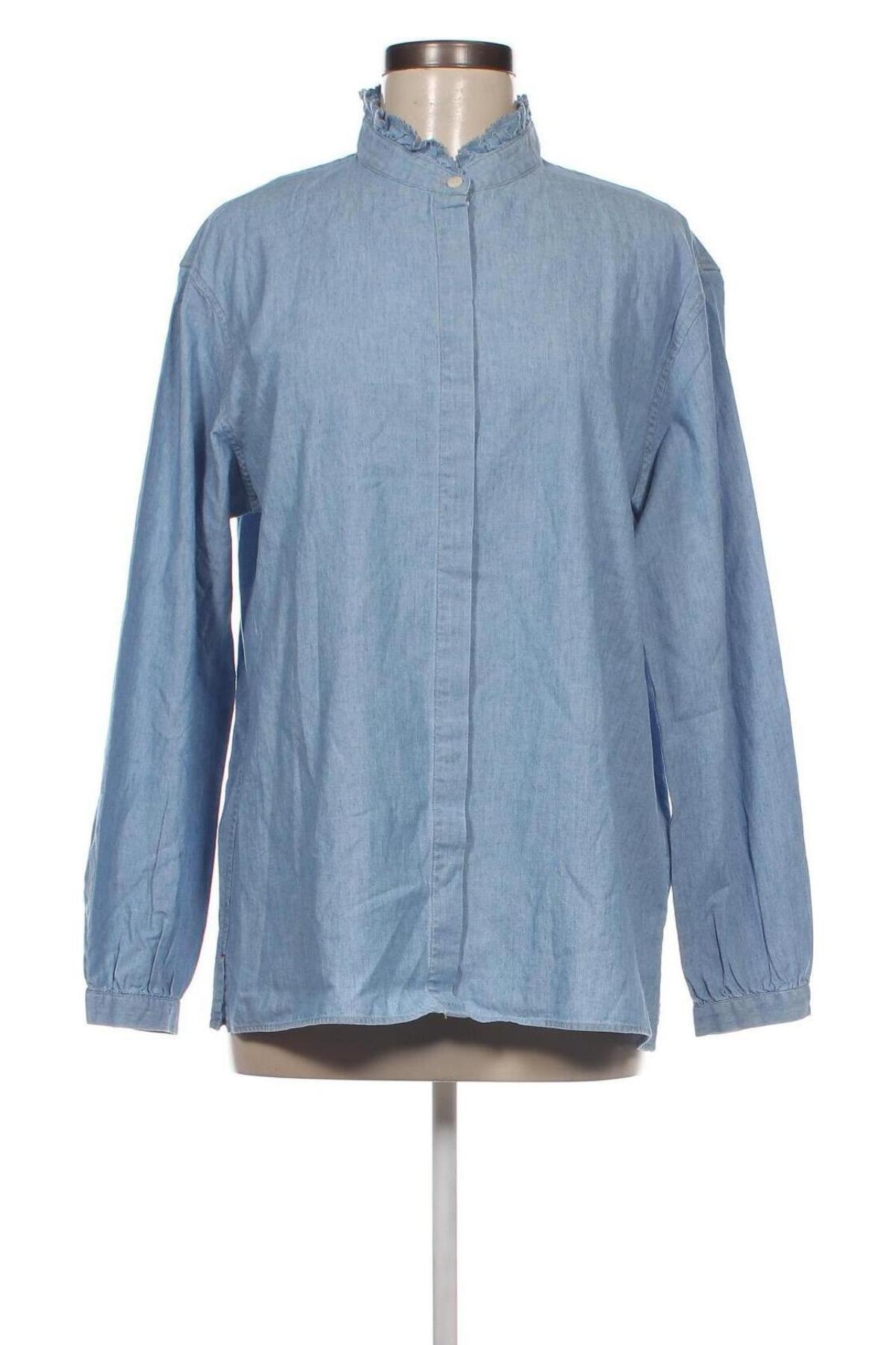 Γυναικείο πουκάμισο Uniqlo x Ines de la Fressange, Μέγεθος L, Χρώμα Μπλέ, Τιμή 20,01 €