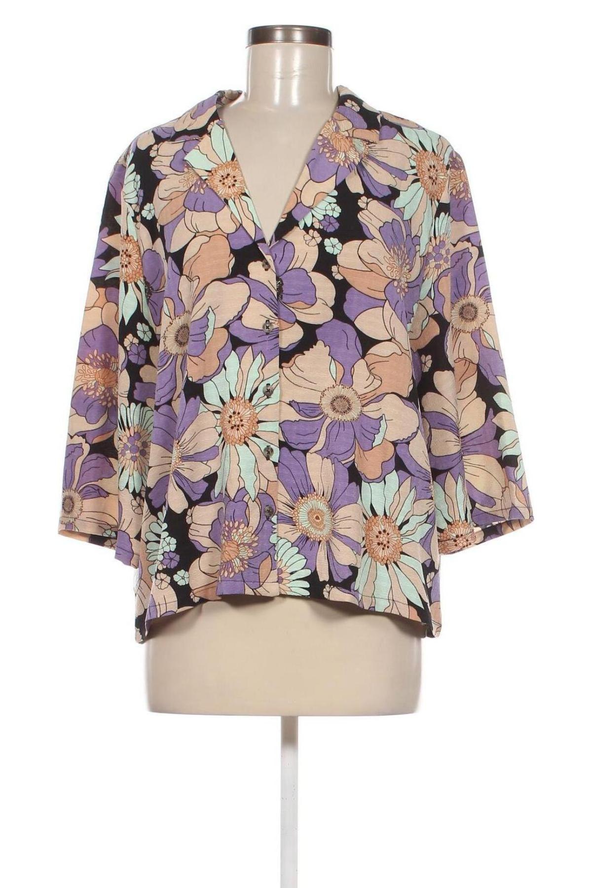 Γυναικείο πουκάμισο VILA, Μέγεθος L, Χρώμα Πολύχρωμο, Τιμή 6,19 €