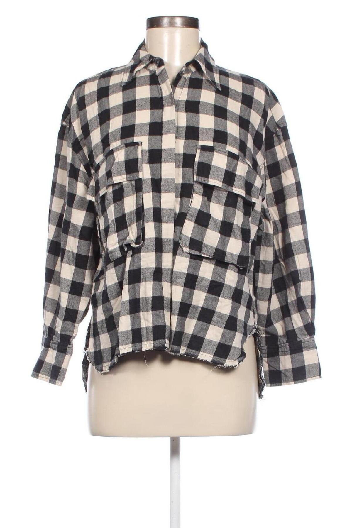 Γυναικείο πουκάμισο Zara, Μέγεθος XS, Χρώμα Πολύχρωμο, Τιμή 4,18 €