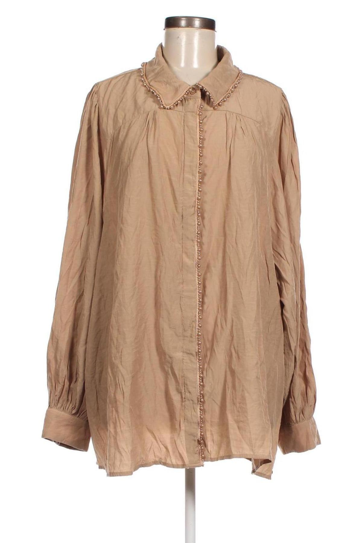 Дамска риза Zoey, Размер XL, Цвят Бежов, Цена 15,30 лв.