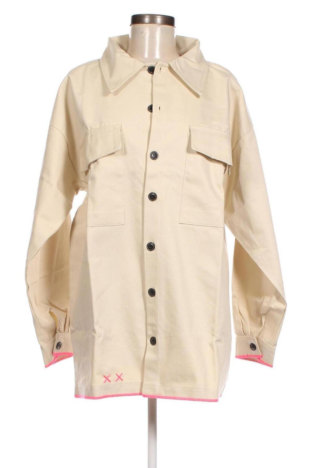 Γυναικείο πουκάμισο Zwillingsherz, Μέγεθος M, Χρώμα  Μπέζ, Τιμή 15,88 €