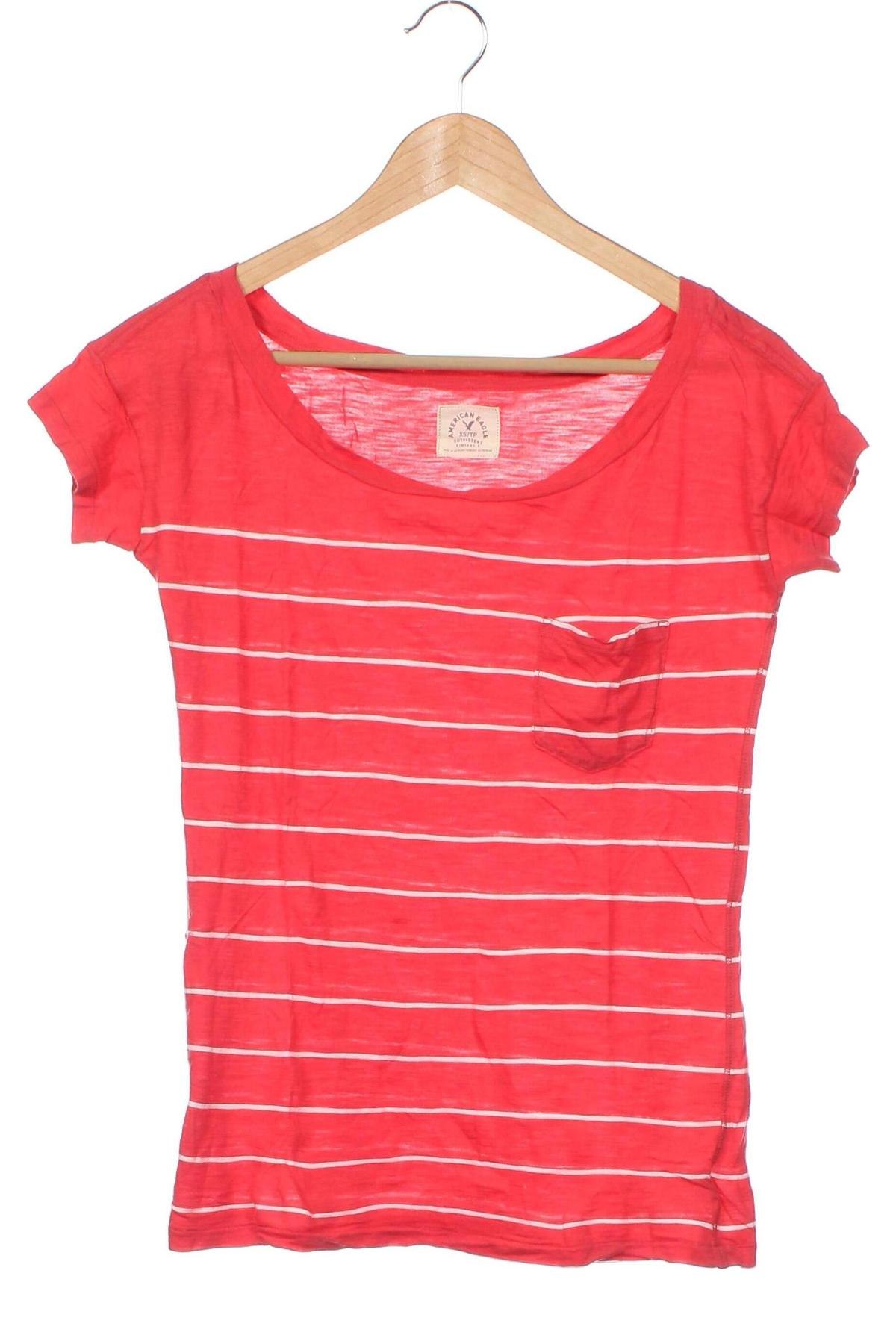 Damen T-Shirt American Eagle, Größe XS, Farbe Rot, Preis 5,00 €