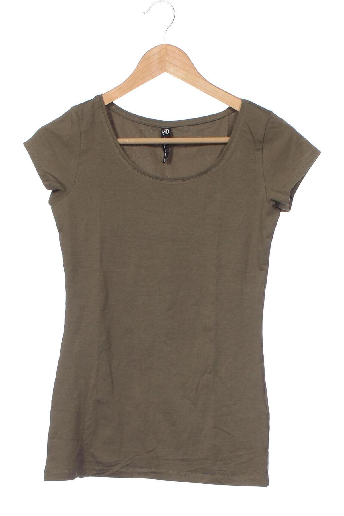 Damen T-Shirt Blind Date, Größe XS, Farbe Grün, Preis 5,00 €