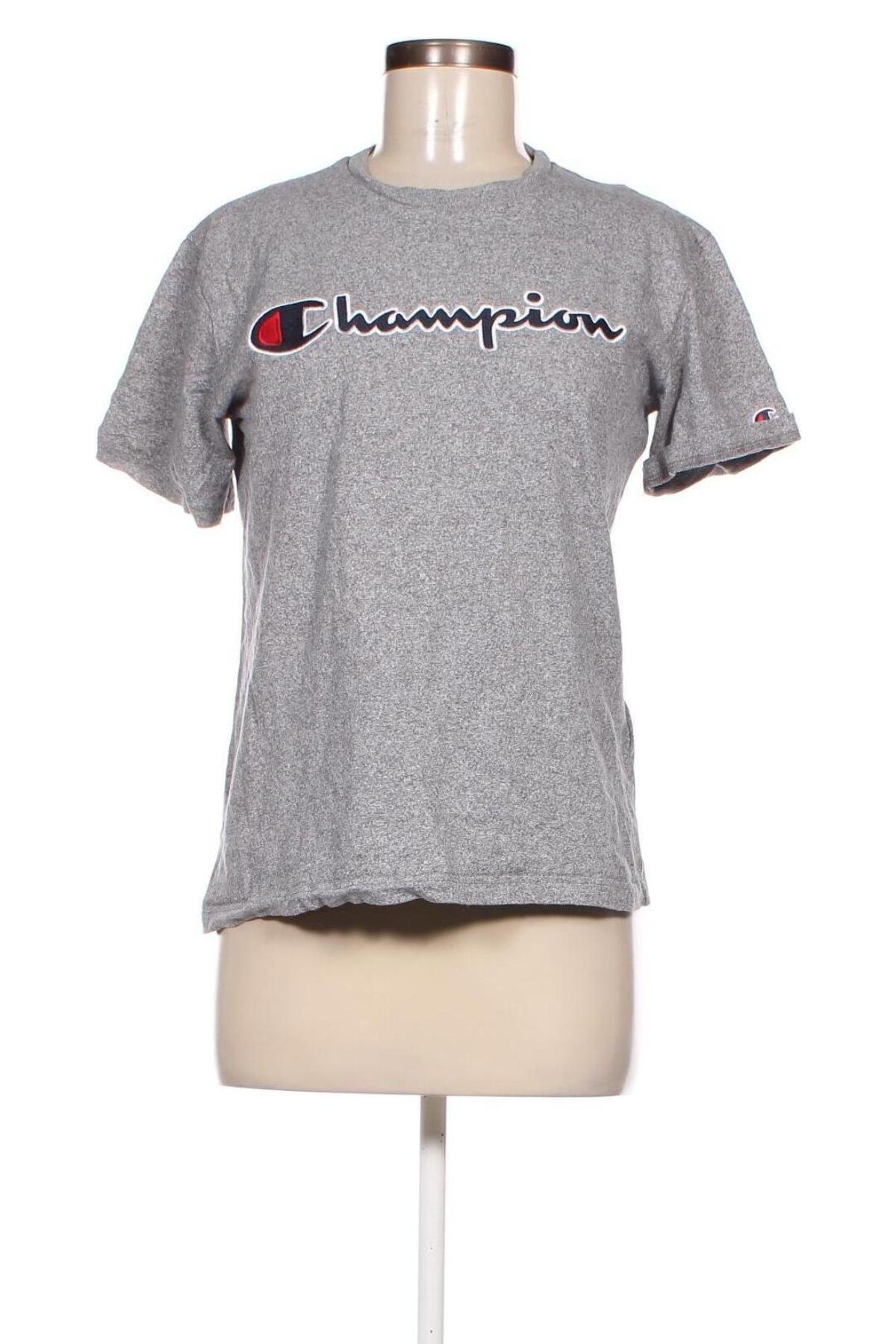 Γυναικείο t-shirt Champion, Μέγεθος S, Χρώμα Γκρί, Τιμή 5,94 €