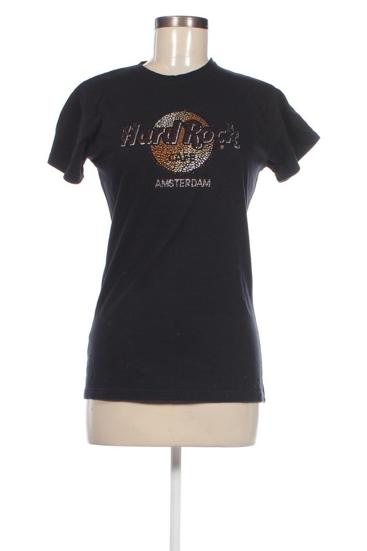 Damski T-shirt Hard Rock Cafe, Rozmiar L, Kolor Czarny, Cena 51,18 zł