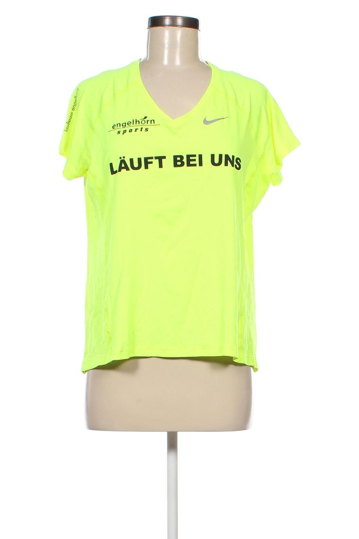 Damen T-Shirt Nike Running, Größe XL, Farbe Grün, Preis 13,81 €