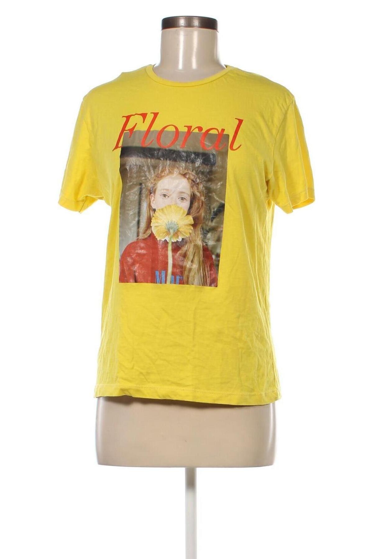 Γυναικείο t-shirt Pepper & Mint, Μέγεθος M, Χρώμα Κίτρινο, Τιμή 9,94 €