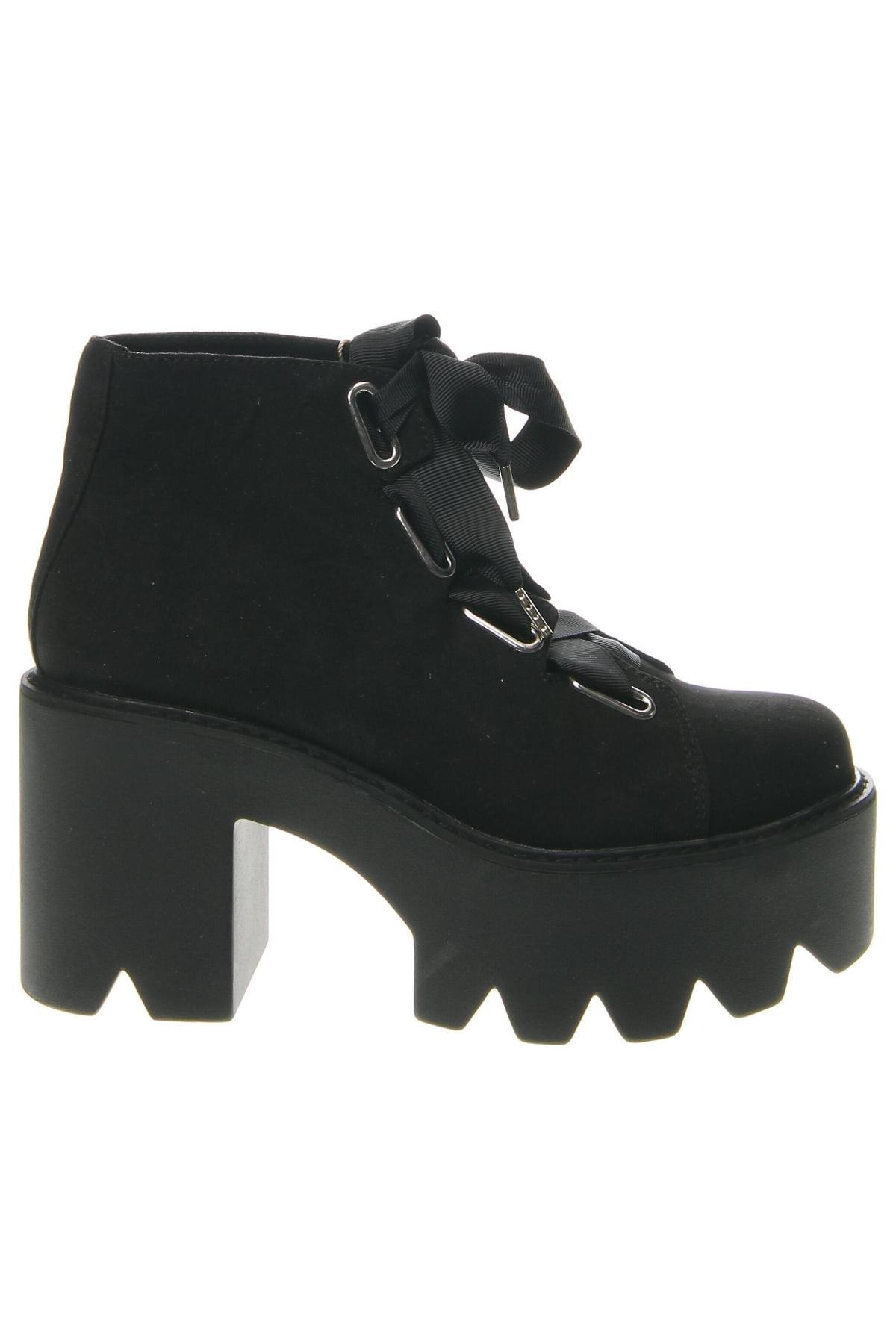 Botine de damă Pull&Bear, Mărime 35, Culoare Negru, Preț 253,29 Lei