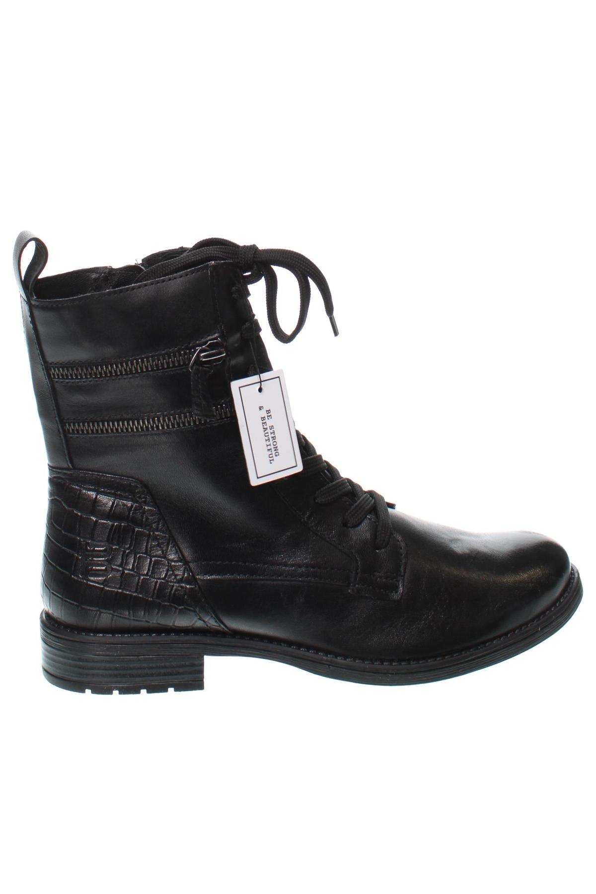 Γυναικείες μπότες Bagatt, Μέγεθος 40, Χρώμα Μαύρο, Τιμή 104,53 €
