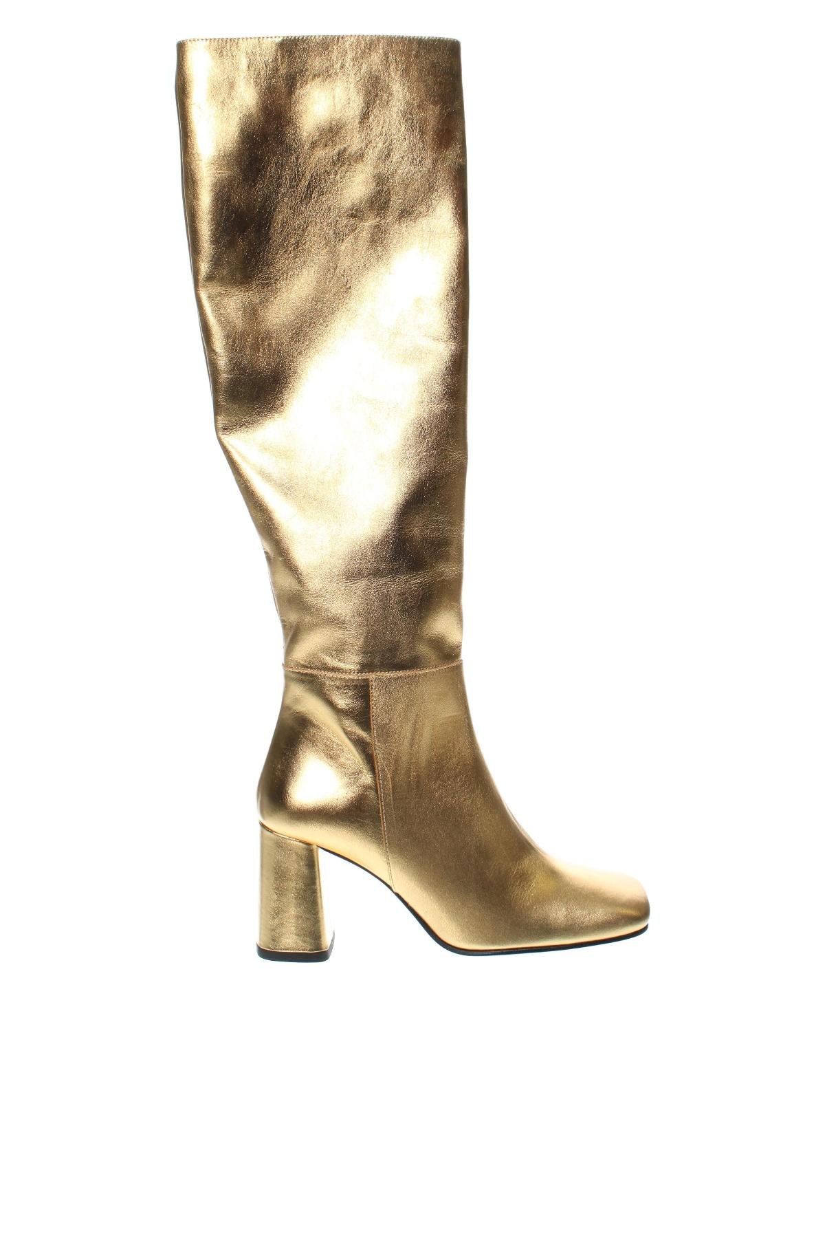 Γυναικείες μπότες Jonak, Μέγεθος 39, Χρώμα Χρυσαφί, Τιμή 130,52 €