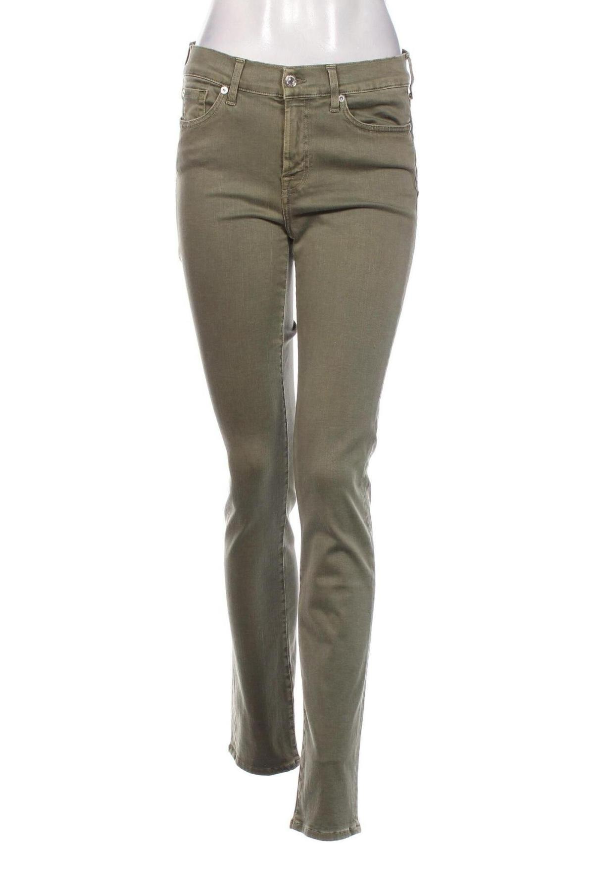 Damen Jeans 7 For All Mankind, Größe L, Farbe Grün, Preis 52,50 €
