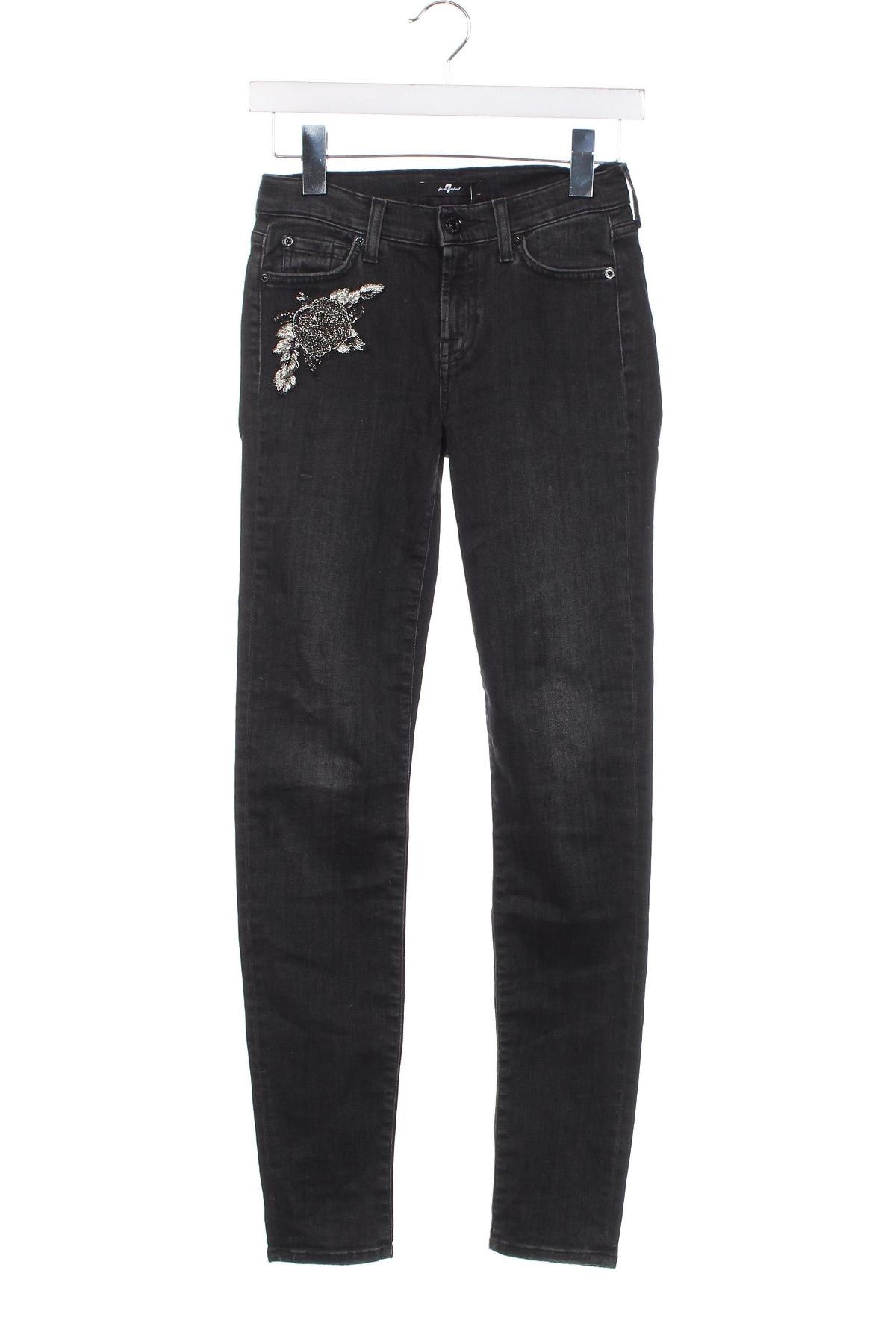 Damskie jeansy 7 For All Mankind, Rozmiar XS, Kolor Czarny, Cena 175,28 zł