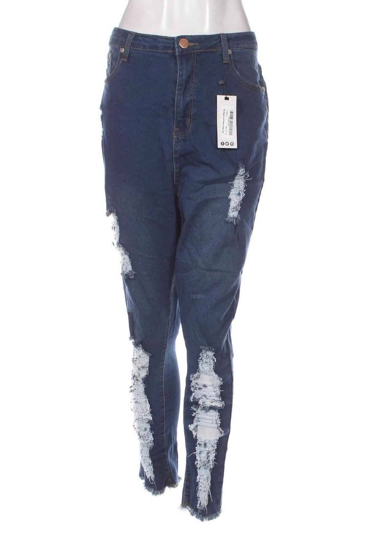 Γυναικείο Τζίν Boohoo, Μέγεθος XL, Χρώμα Μπλέ, Τιμή 17,07 €