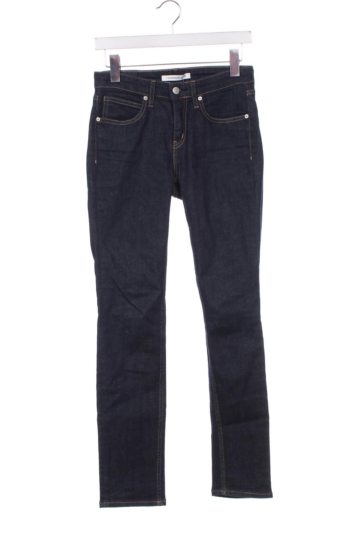 Дамски дънки Calvin Klein Jeans, Размер M, Цвят Син, Цена 47,60 лв.