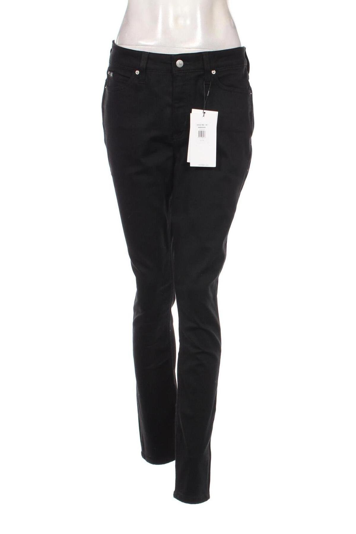 Дамски дънки Calvin Klein Jeans, Размер M, Цвят Черен, Цена 62,40 лв.